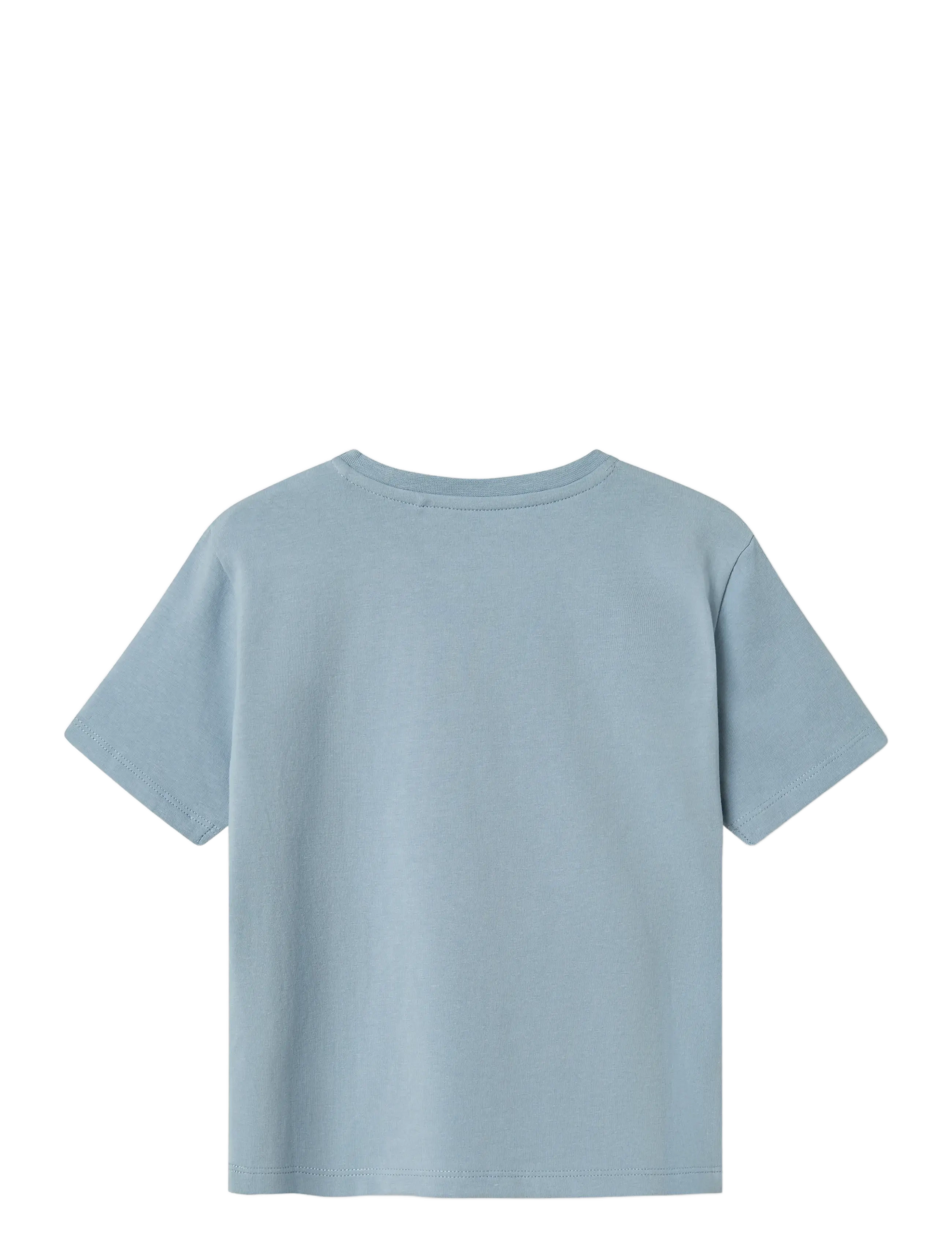 name it - NMMJUDD STITCH NREG SS TOP WDI - kortärmade t-shirts - dusty blue - 1