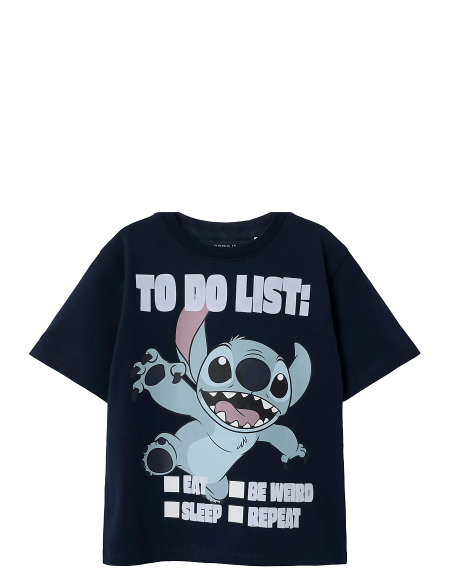 name it - NMMJUDD STITCH NREG SS TOP WDI - kortærmede t-shirts - navy blazer - 1
