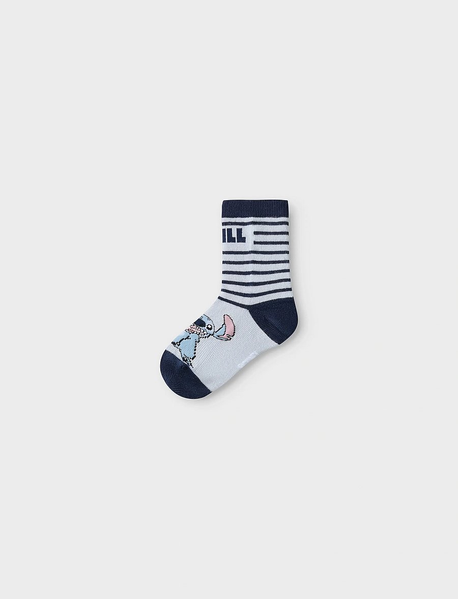 name it - NMMJERMAINE STITCH 3P SOCK WDI - strømper - dusty blue - 2