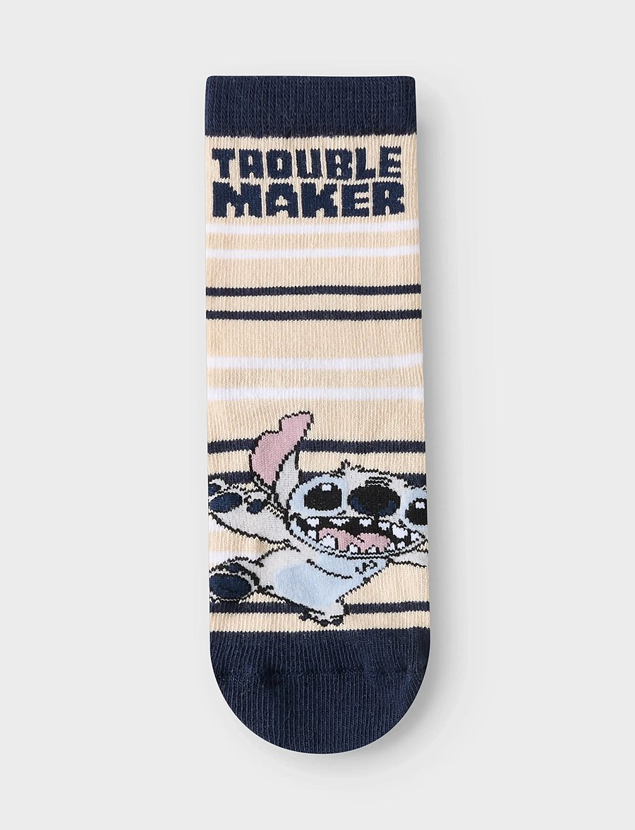 name it - NMMJERMAINE STITCH 3P SOCK WDI - strømper - dusty blue - 3