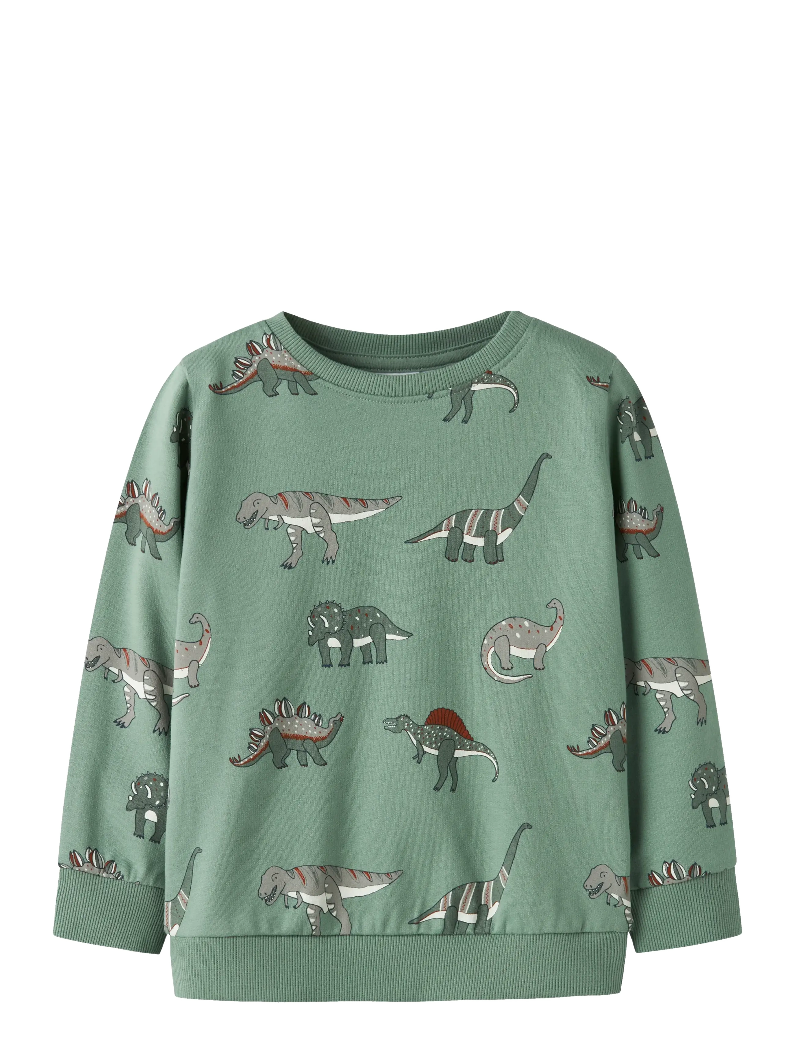name it NMMNENEAN LS SWE BRU PB - Kläder - GREEN BAY / green