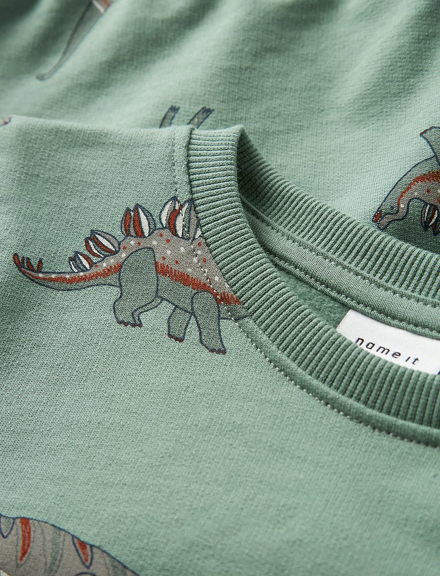 name it - NMMNENEAN LS SWE BRU PB - sweat-shirt - green bay - 0