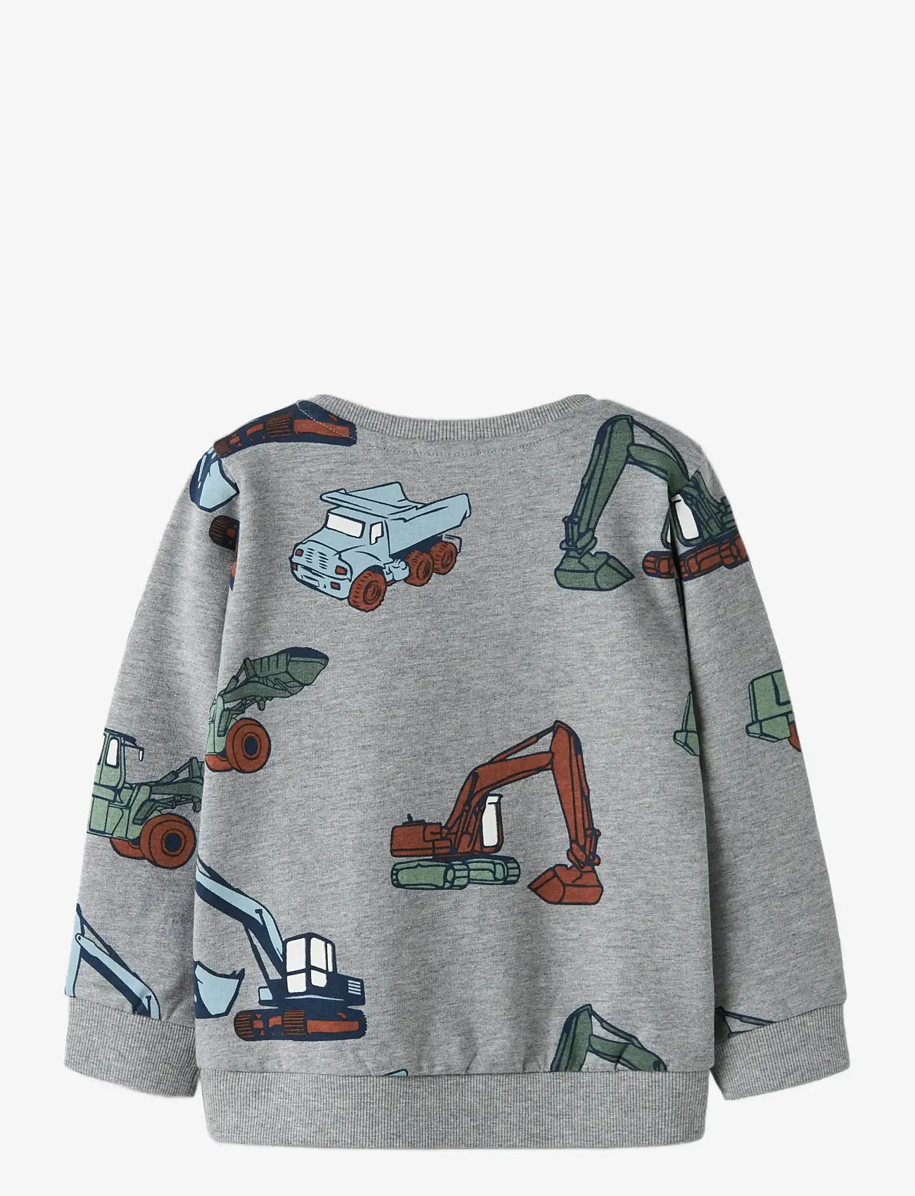 name it - NMMNENEAN LS SWE BRU PB - sweatshirts - grey melange - 2