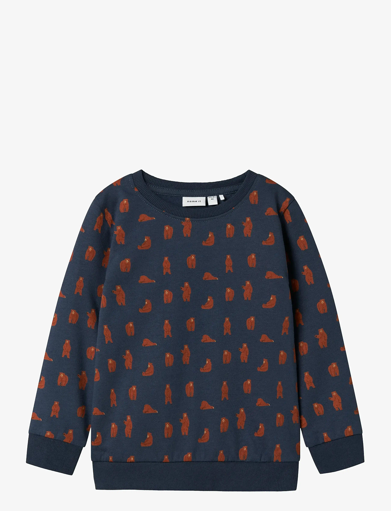 name it - NMMNENEAN LS SWE BRU PB - sügisesed riided - mood indigo - 0