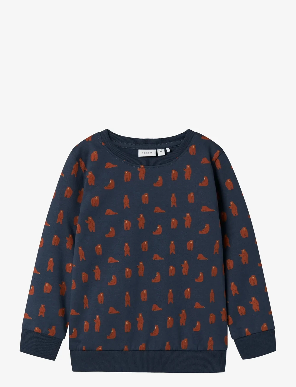 name it - NMMNENEAN LS SWE BRU PB - sweatshirts - mood indigo - 1