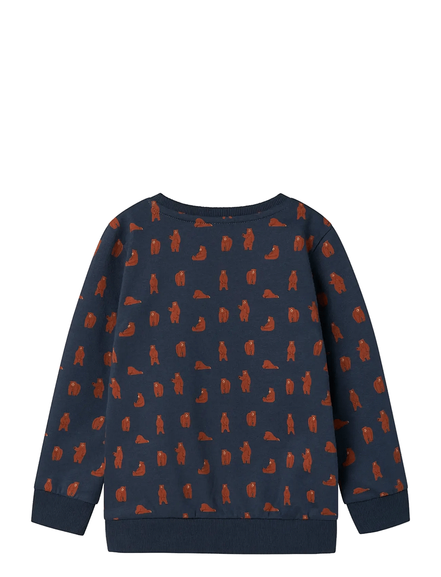 name it - NMMNENEAN LS SWE BRU PB - sweatshirts - mood indigo - 2