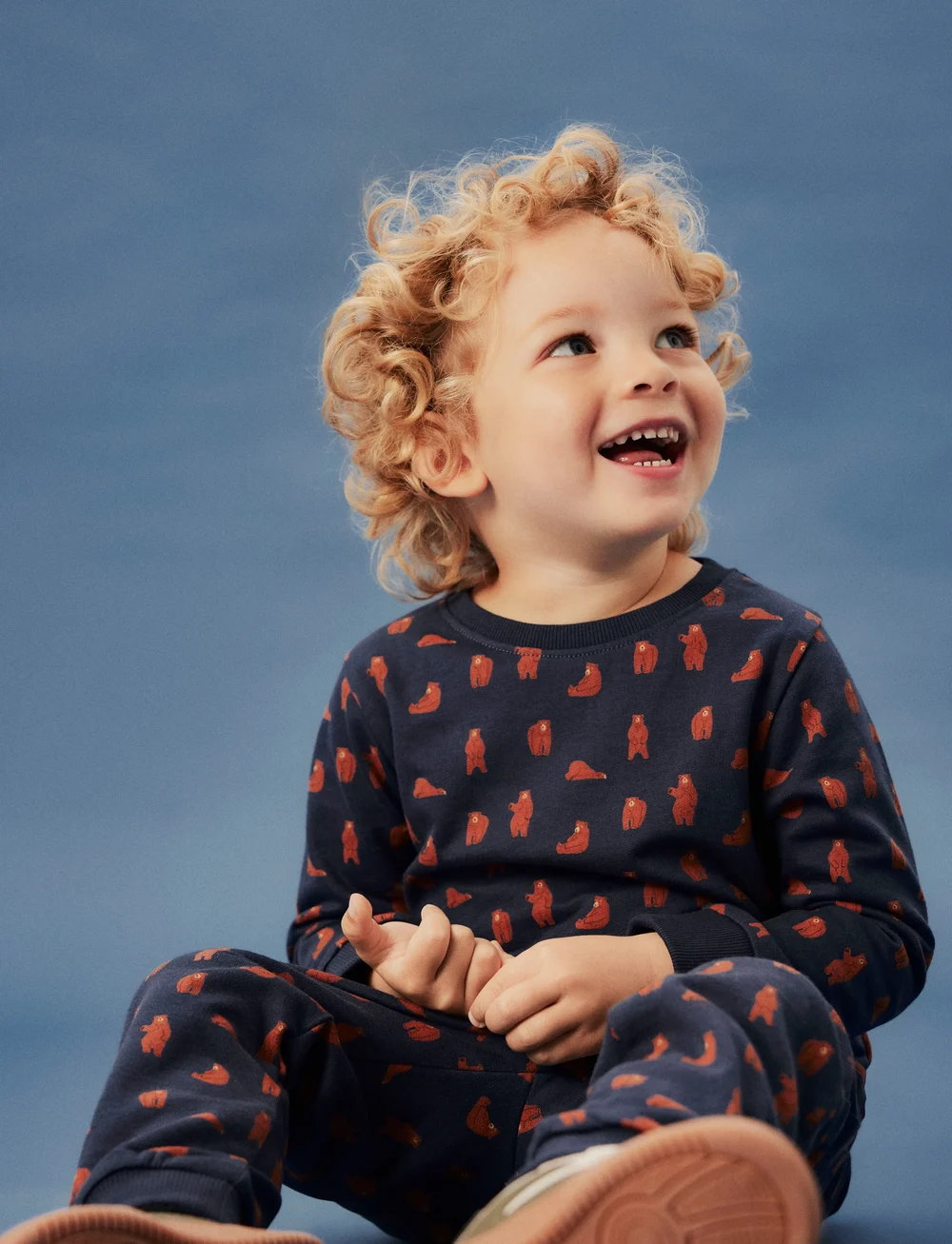 name it - NMMNENEAN LS SWE BRU PB - sweatshirts - mood indigo - 4