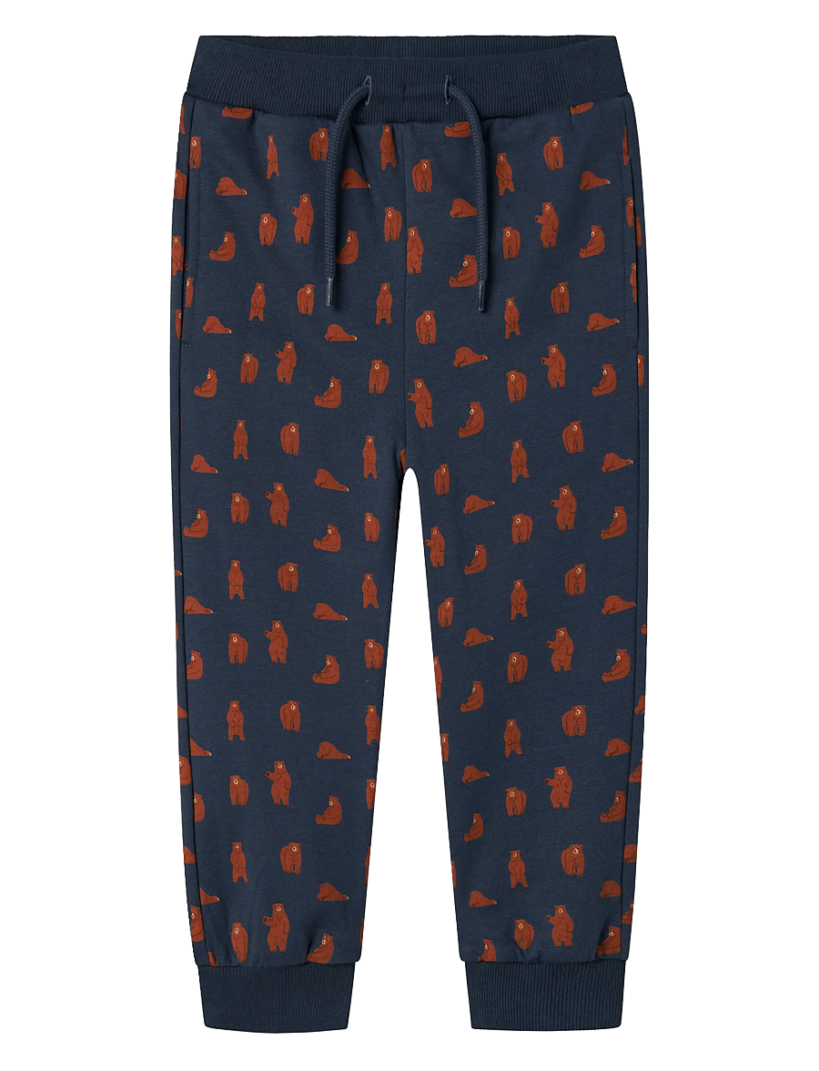 name it - NMMNENEAN SWE PANT BRU PB - verryttelyhousut - mood indigo - 1