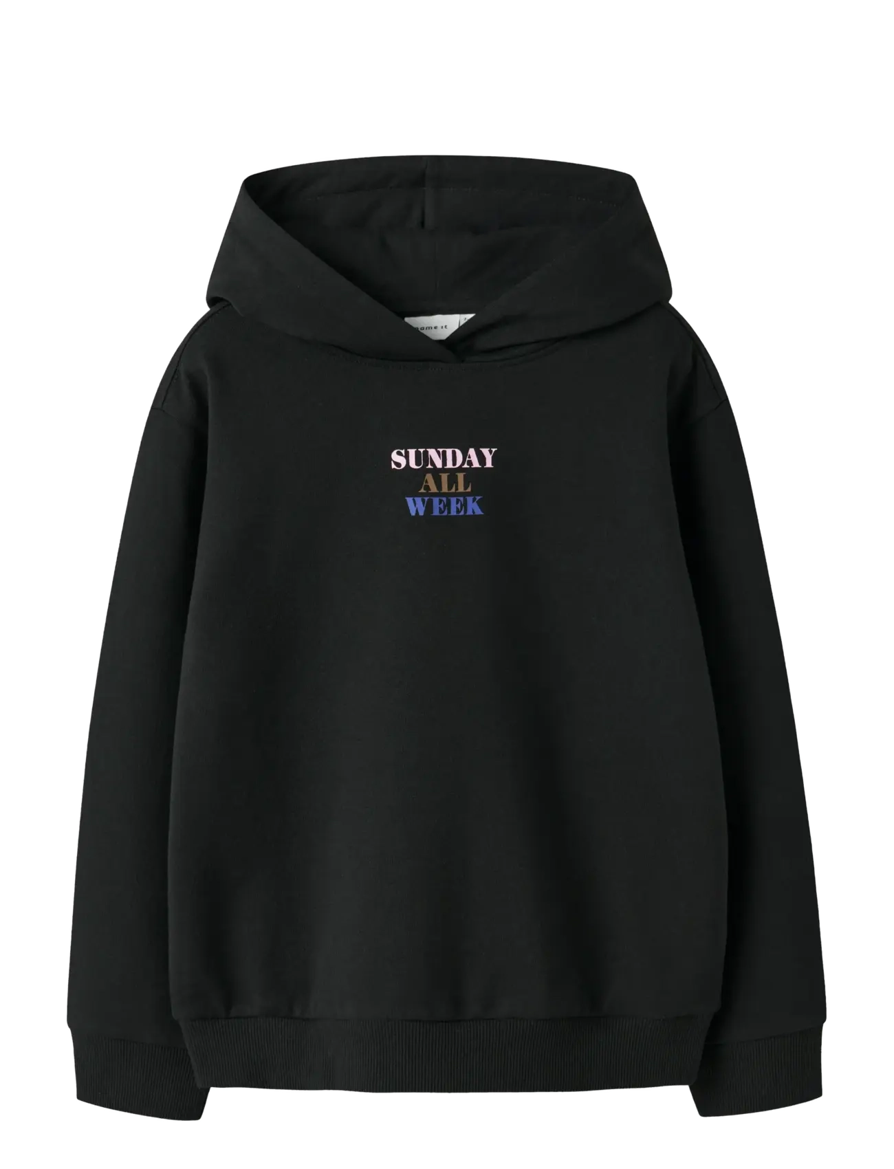 name it NKFOFINA LS NREG WH SWE BRU PB - Kläder - BLACK / black