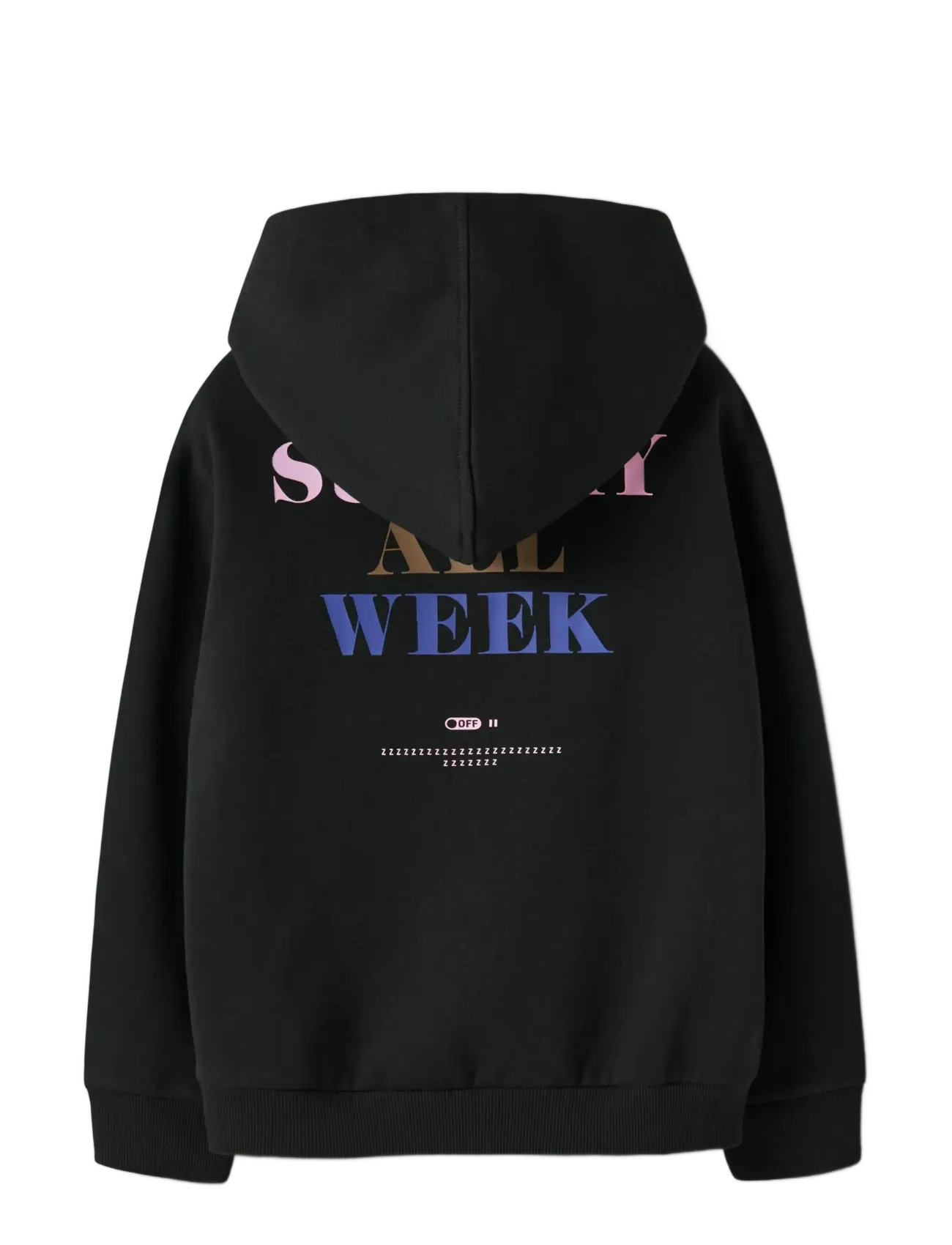name it - NKFOFINA LS NREG WH SWE BRU PB - kapuutsiga dressipluusid - black - 2