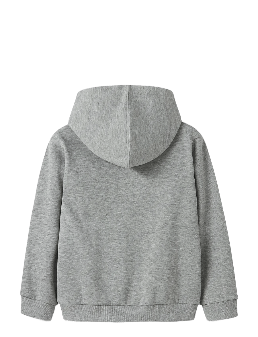 name it - NKFOFINA LS NREG WH SWE BRU PB - huvtröjor - grey melange - 2