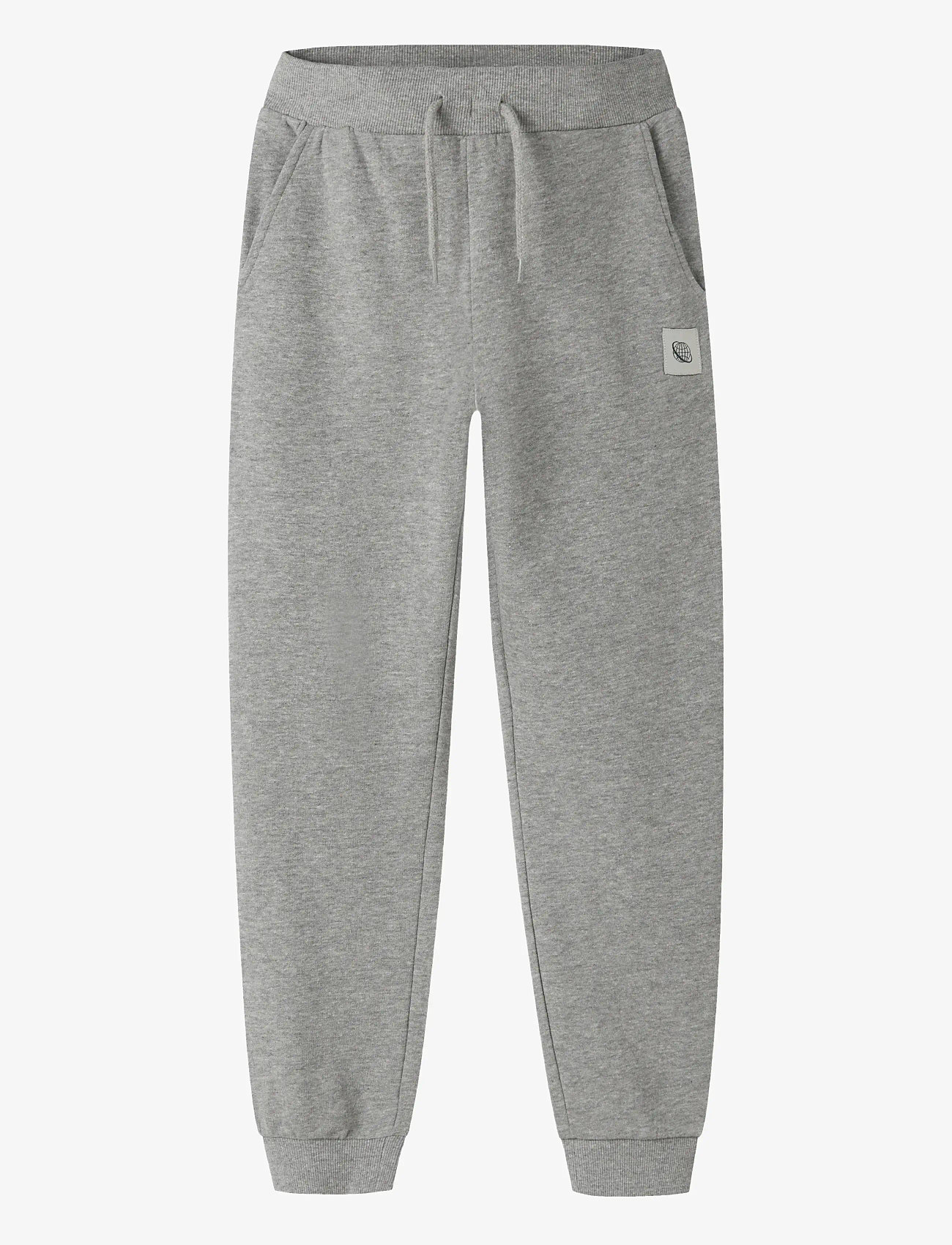 name it - NKMNELLO NREG SWE PANT BRU PB - efterårstøj - grey melange - 0