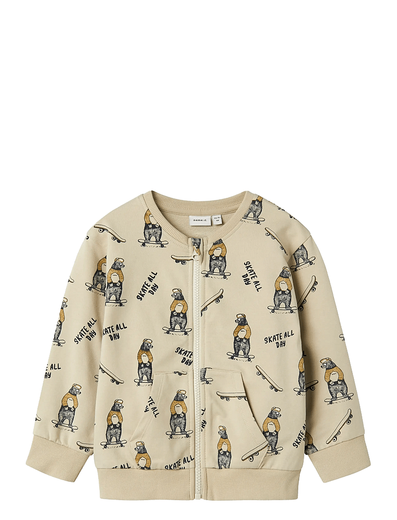 name it - NMMLOGAN LS NREG SWEAT CARD UNB - sweatshirts - peyote - 0