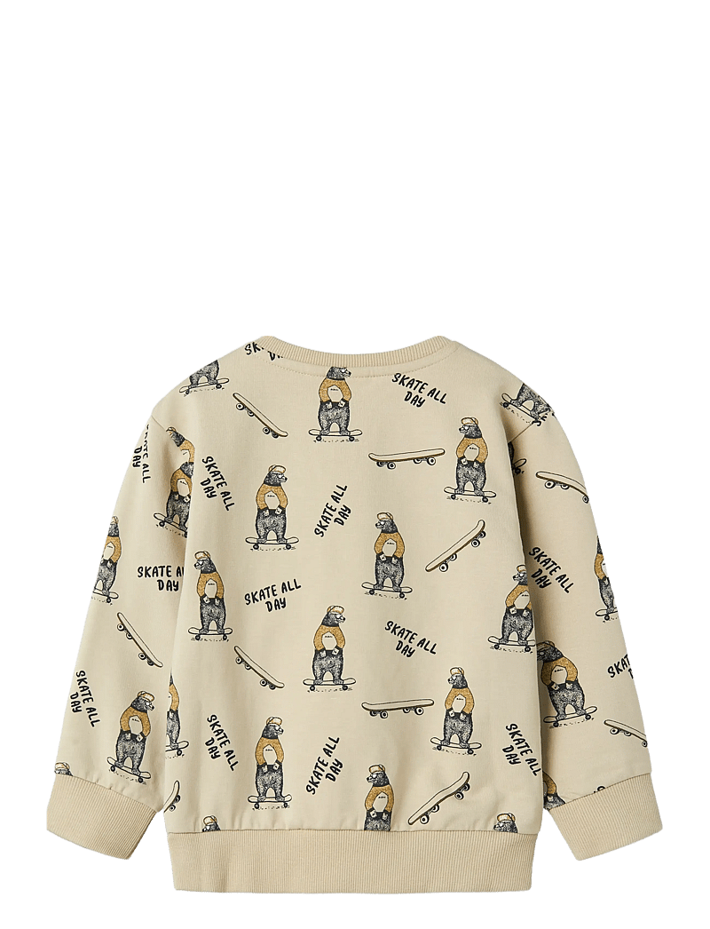 name it - NMMLOGAN LS NREG SWEAT CARD UNB - sweatshirts - peyote - 1