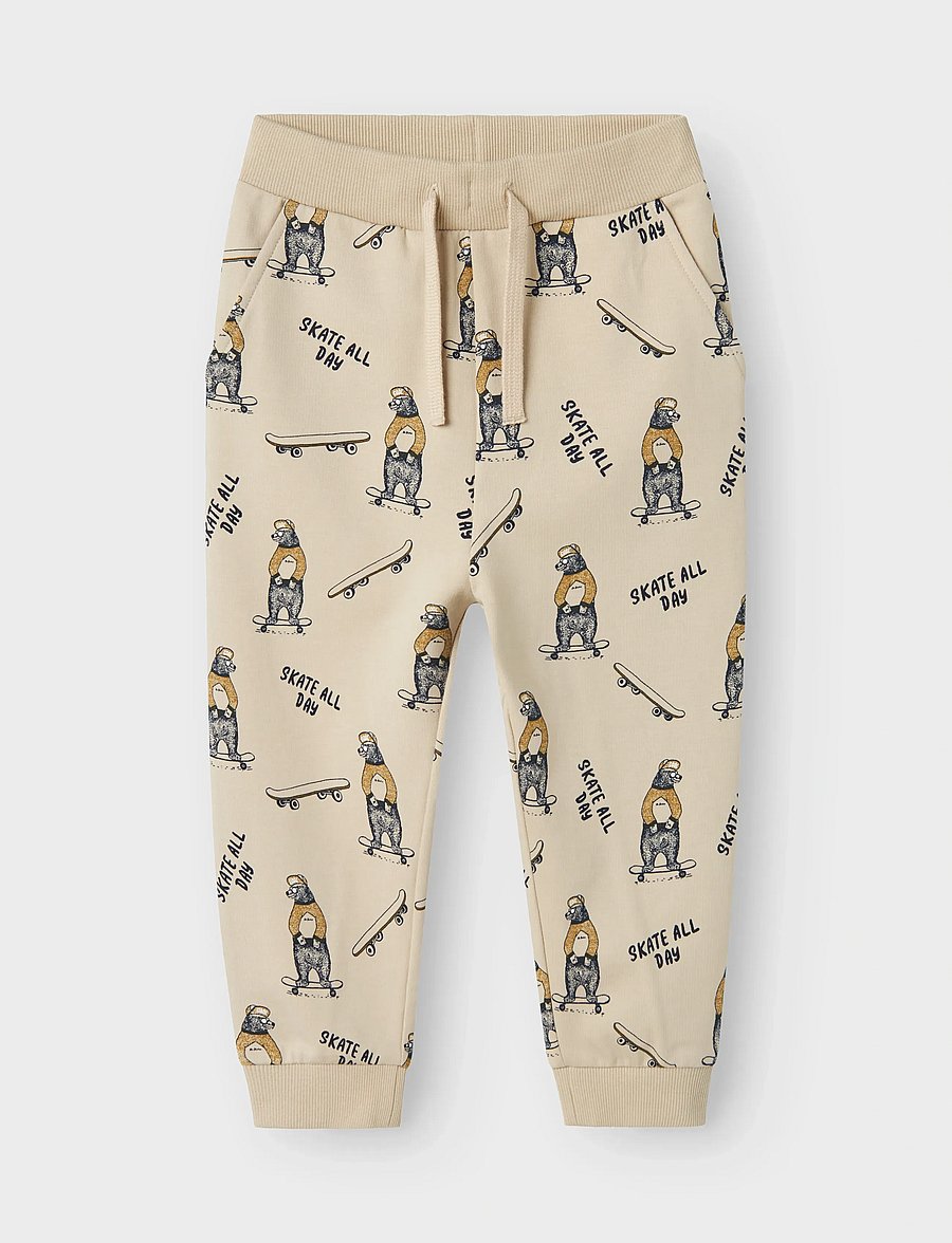 name it - NMMLOGAN NREG SWEAT PANT UNB - jogginghosen - peyote - 3