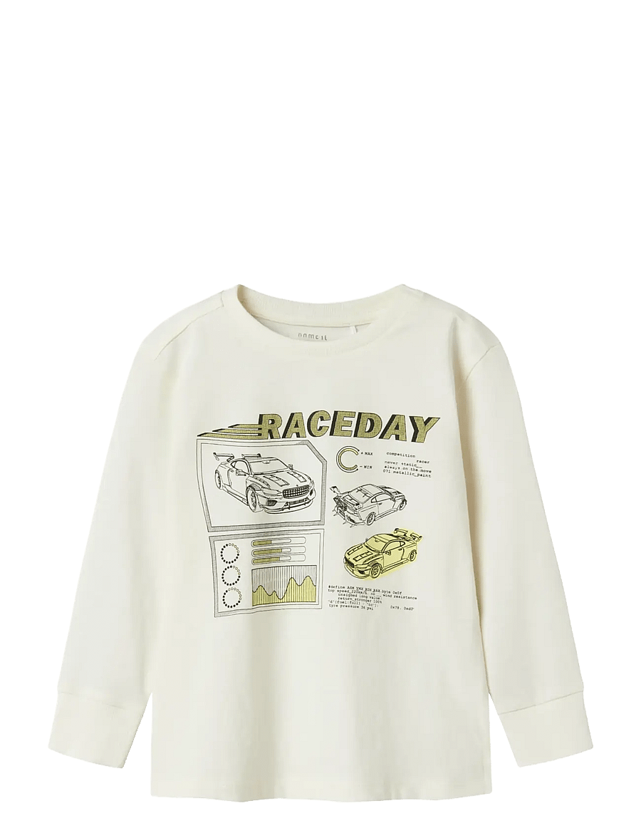 name it - NMMOBAY LS NREG TOP PB - długi rękaw - coconut milk - 1