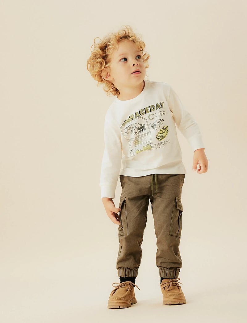 name it - NMMOBAY LS NREG TOP PB - langærmede t-shirts - coconut milk - 3