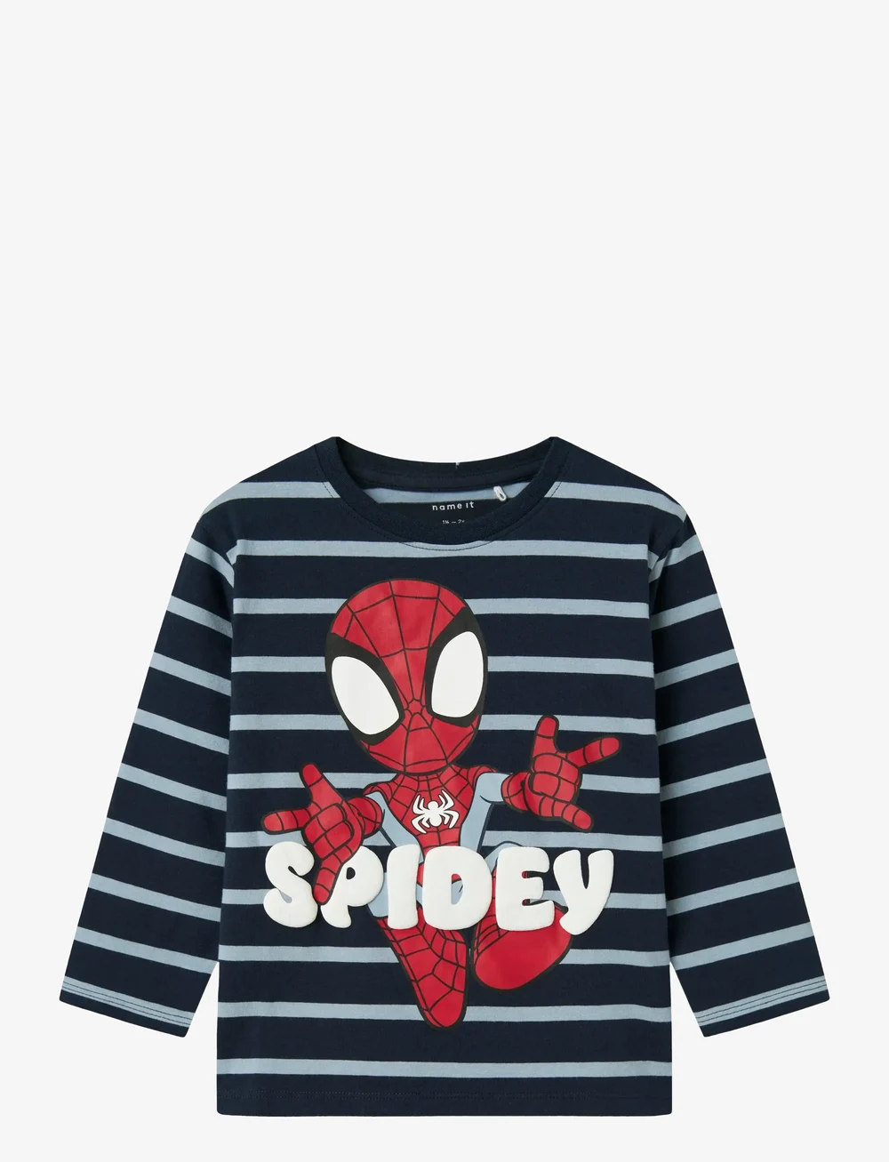 name it - NMMJOSUE SPIDER NREG SS TOP MAR - langærmede t-shirts - navy blazer - 0