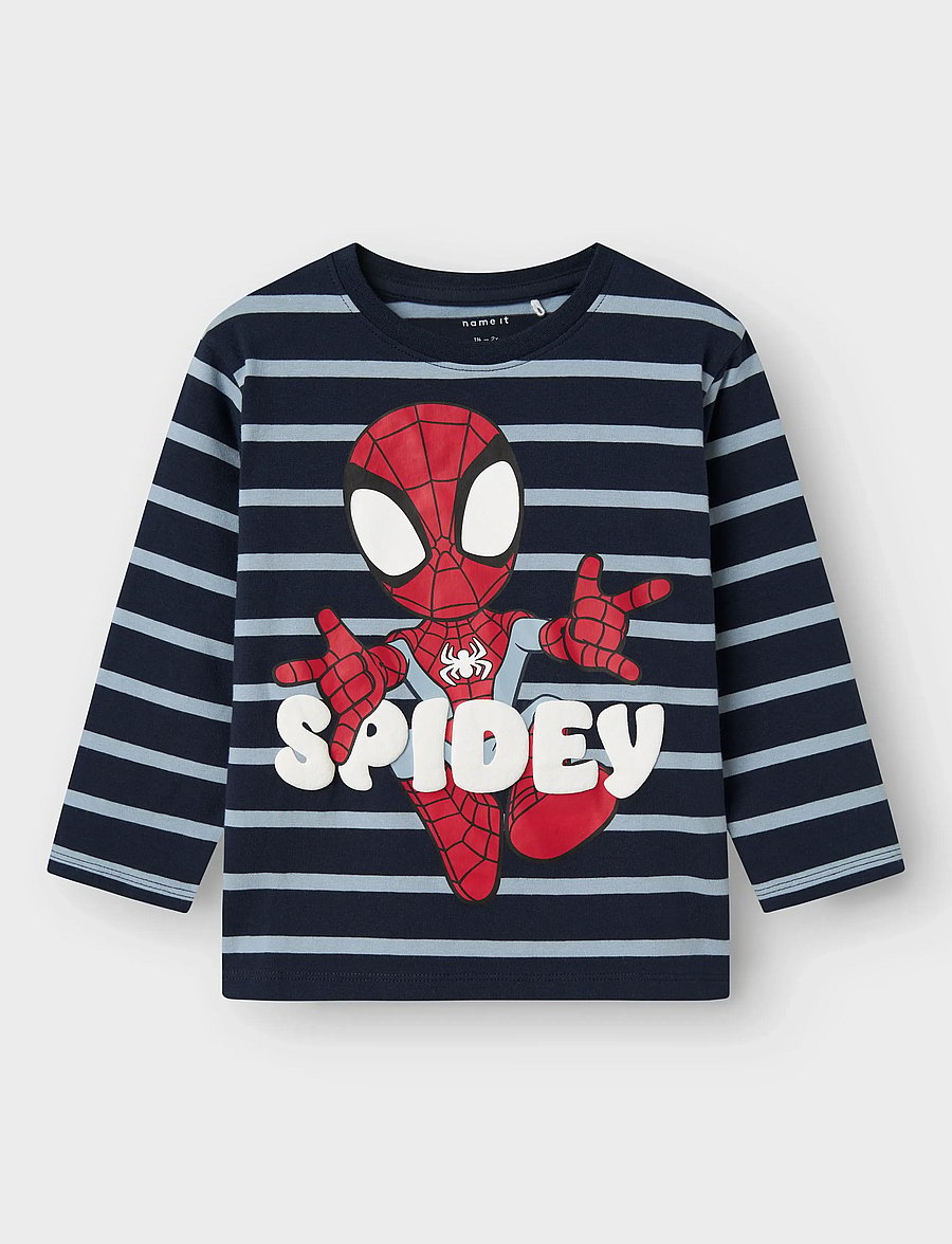name it - NMMJOSUE SPIDER NREG SS TOP MAR - langärmelig - navy blazer - 0