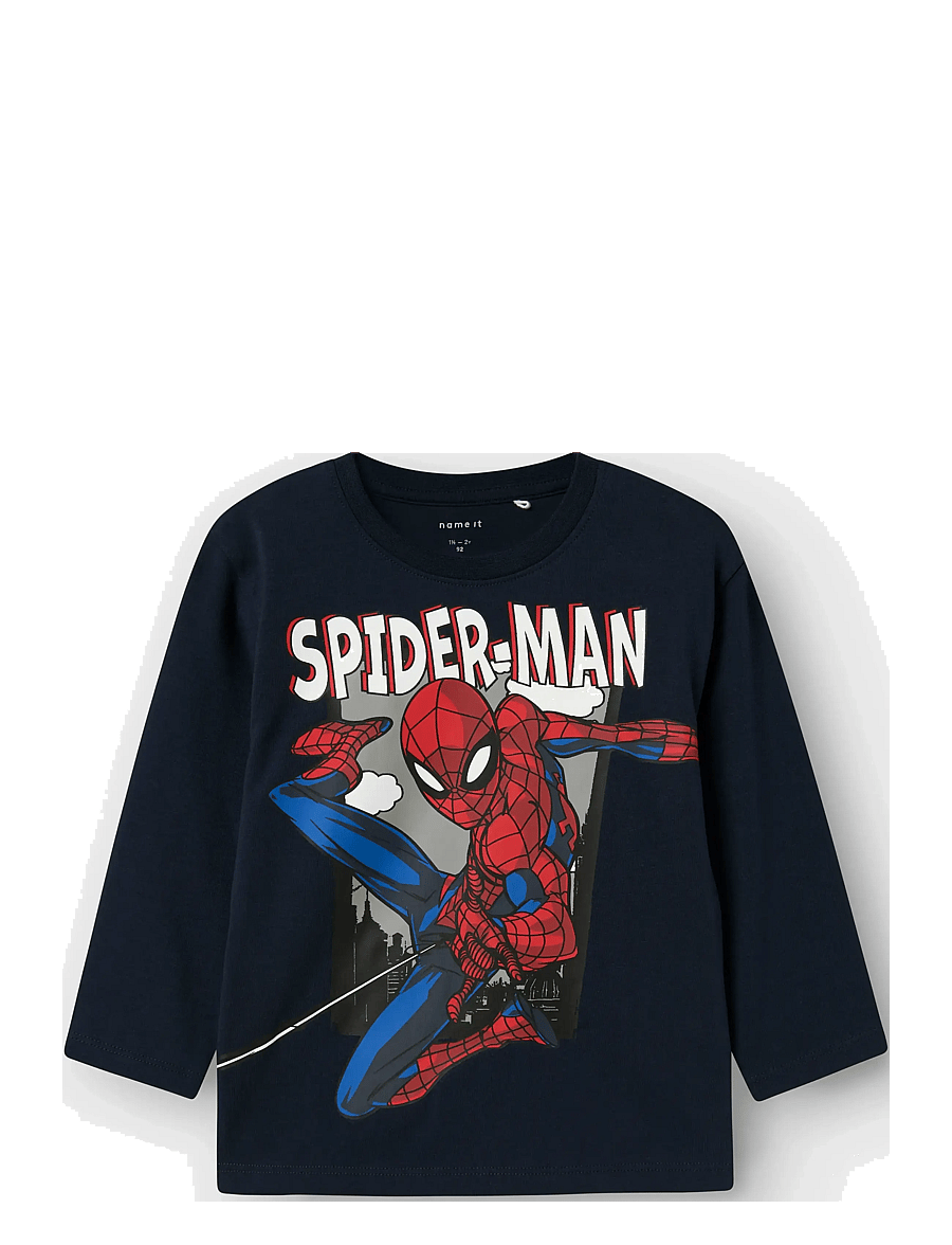 name it - NMMJUICE SPIDER NREG LS TOP NOOS MAR - långärmade t-shirts - navy blazer - 1