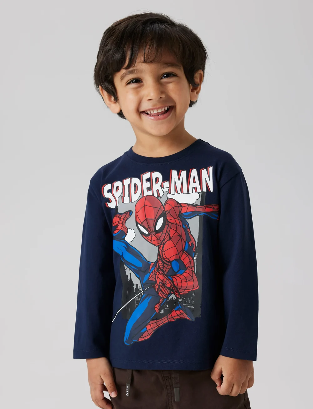 name it - NMMJUICE SPIDER NREG LS TOP NOOS MAR - langärmelig - navy blazer - 0