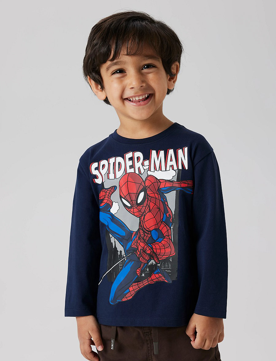 name it - NMMJUICE SPIDER NREG LS TOP NOOS MAR - långärmade t-shirts - navy blazer - 0