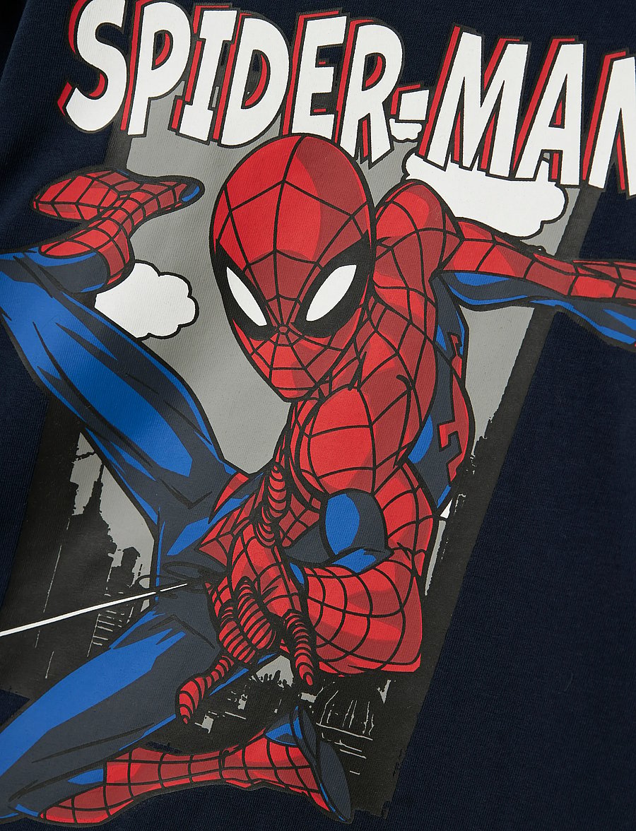 name it - NMMJUICE SPIDER NREG LS TOP NOOS MAR - långärmade t-shirts - navy blazer - 4