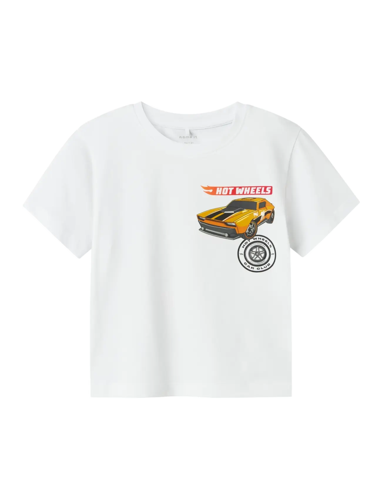 NAME IT Nmmjorge Hotwheels Nreg Ss Oberteil Box Sky Weiß - 98 - Kinder