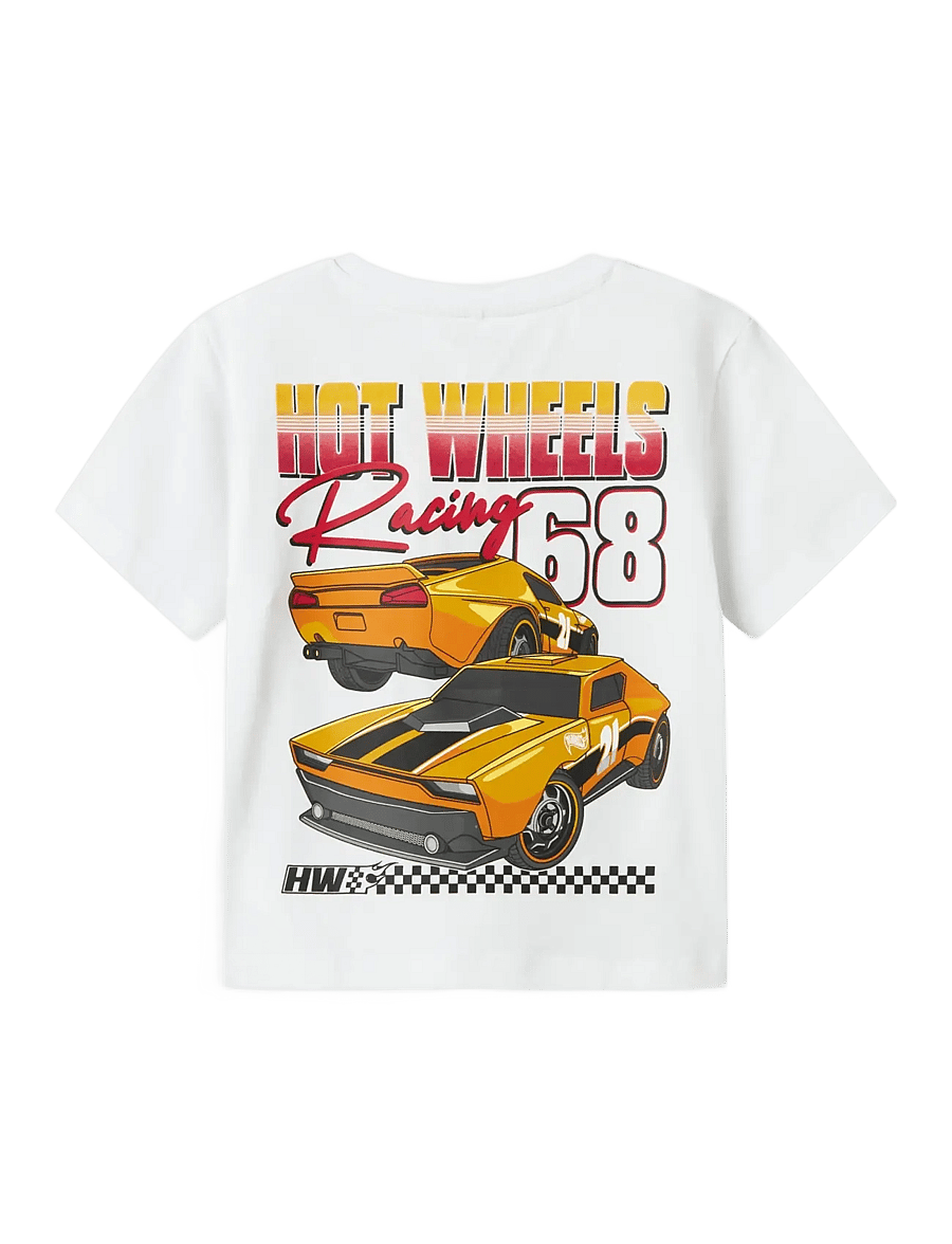 name it - NMMJORGE HOTWHEELS NREG SS TOP BOX SKY - lühikeste varrukatega t-särgid - bright white - 2