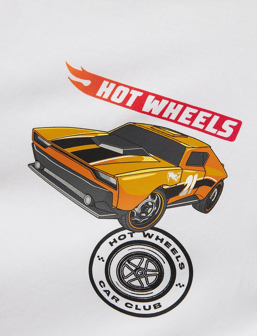 name it - NMMJORGE HOTWHEELS NREG SS TOP BOX SKY - lühikeste varrukatega t-särgid - bright white - 3