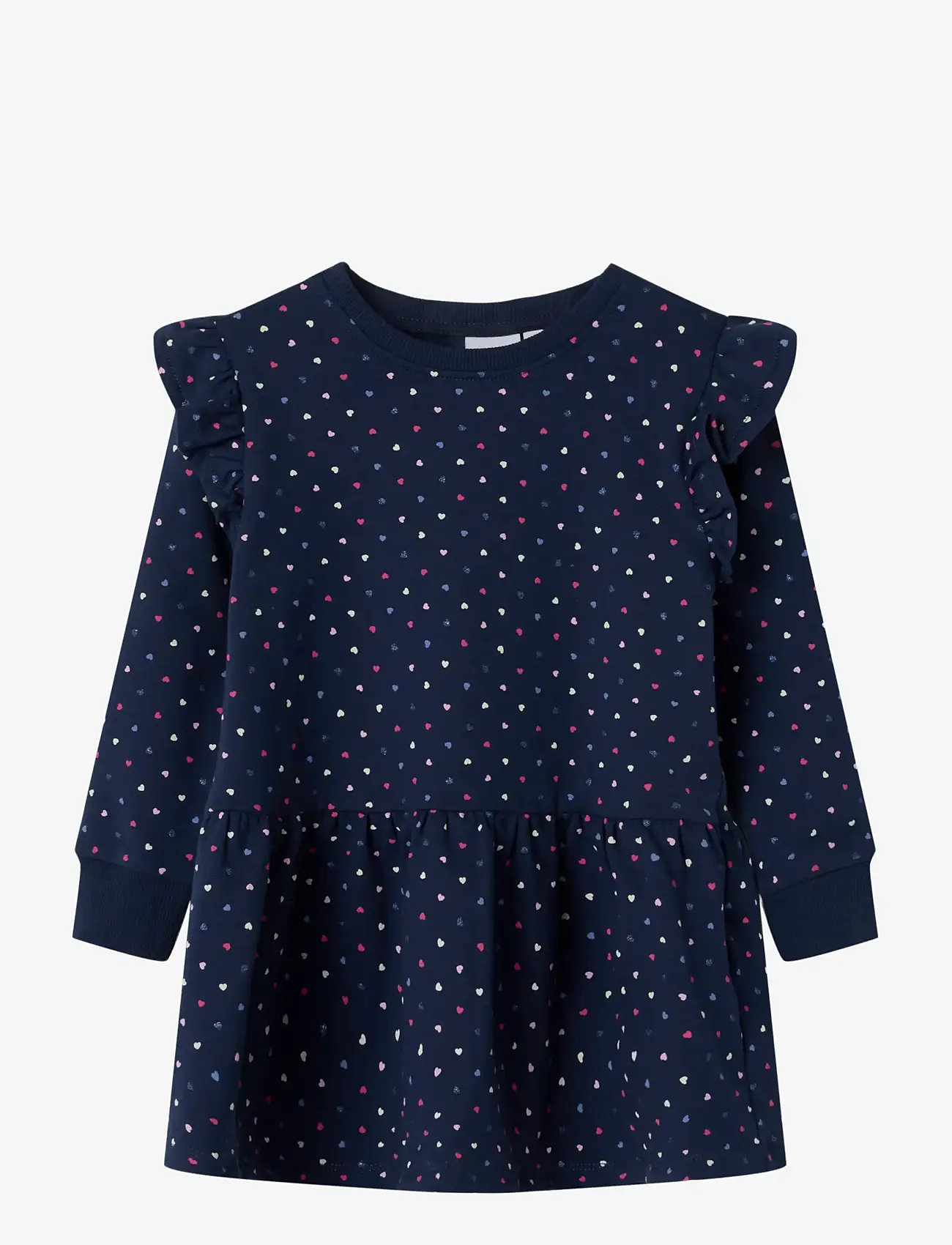 name it - NMFOEANA LS SWE DRESS BRU PB - langærmede hverdagskjoler - mood indigo - 1