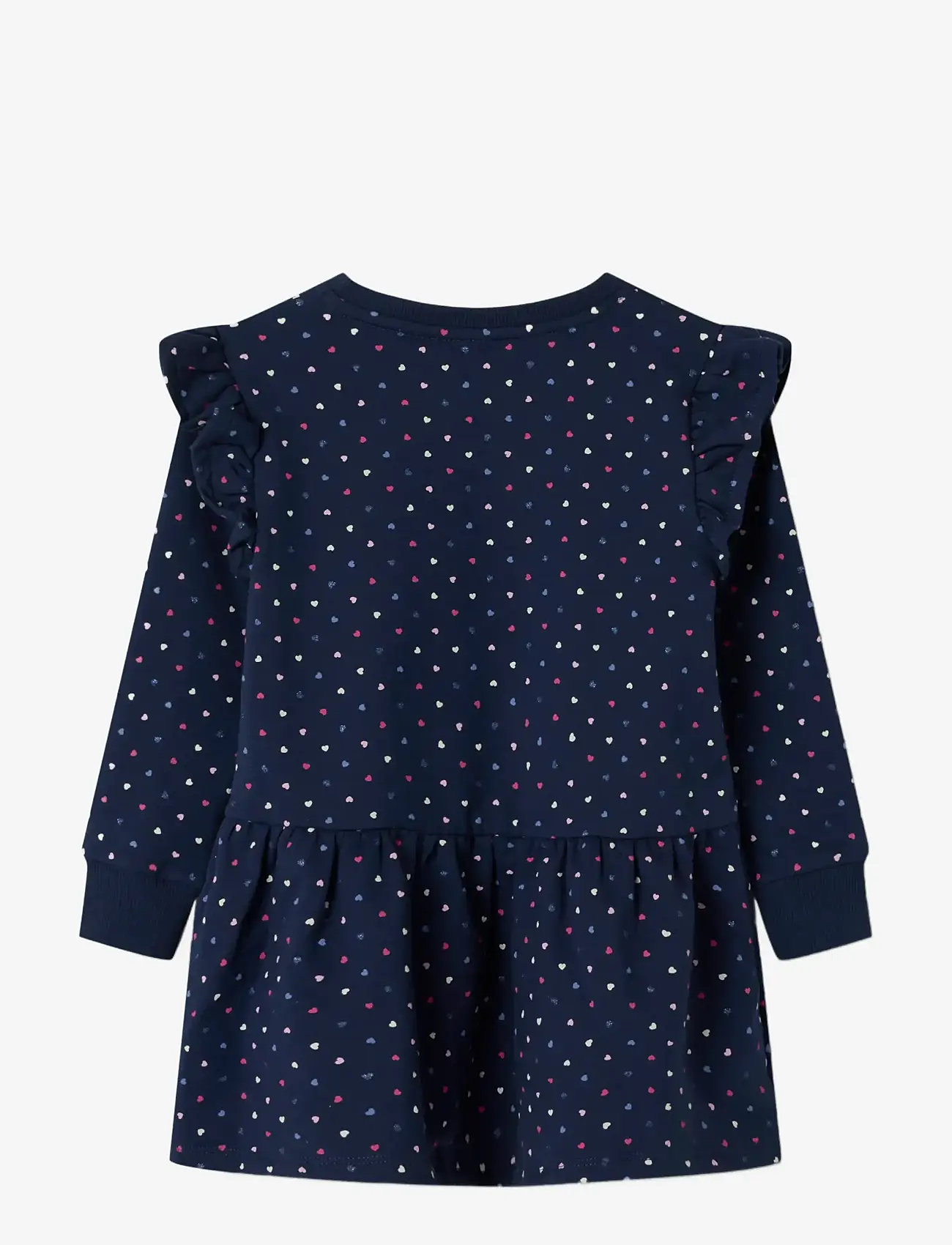 name it - NMFOEANA LS SWE DRESS BRU PB - langærmede hverdagskjoler - mood indigo - 2