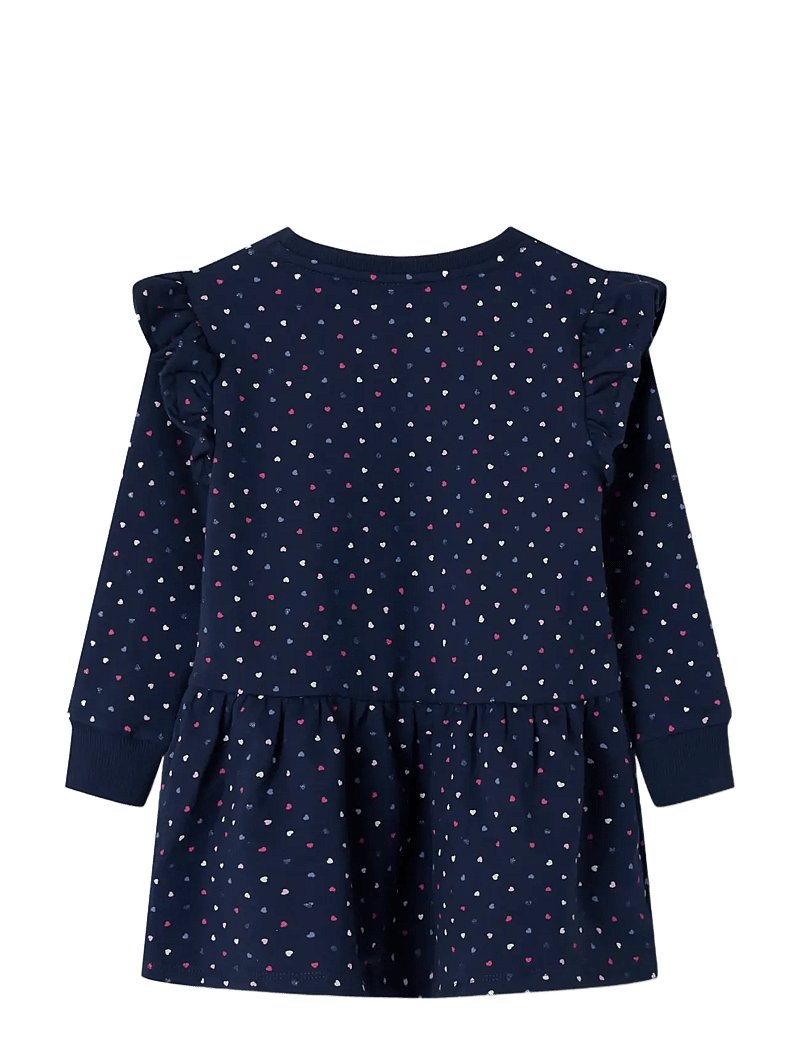 name it - NMFOEANA LS SWE DRESS BRU PB - langærmede hverdagskjoler - mood indigo - 2