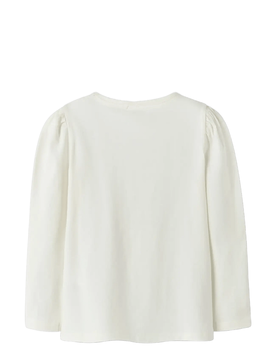 name it - NMFOLLIA LS TOP PB - pitkähihaiset t-paidat - coconut milk - 2