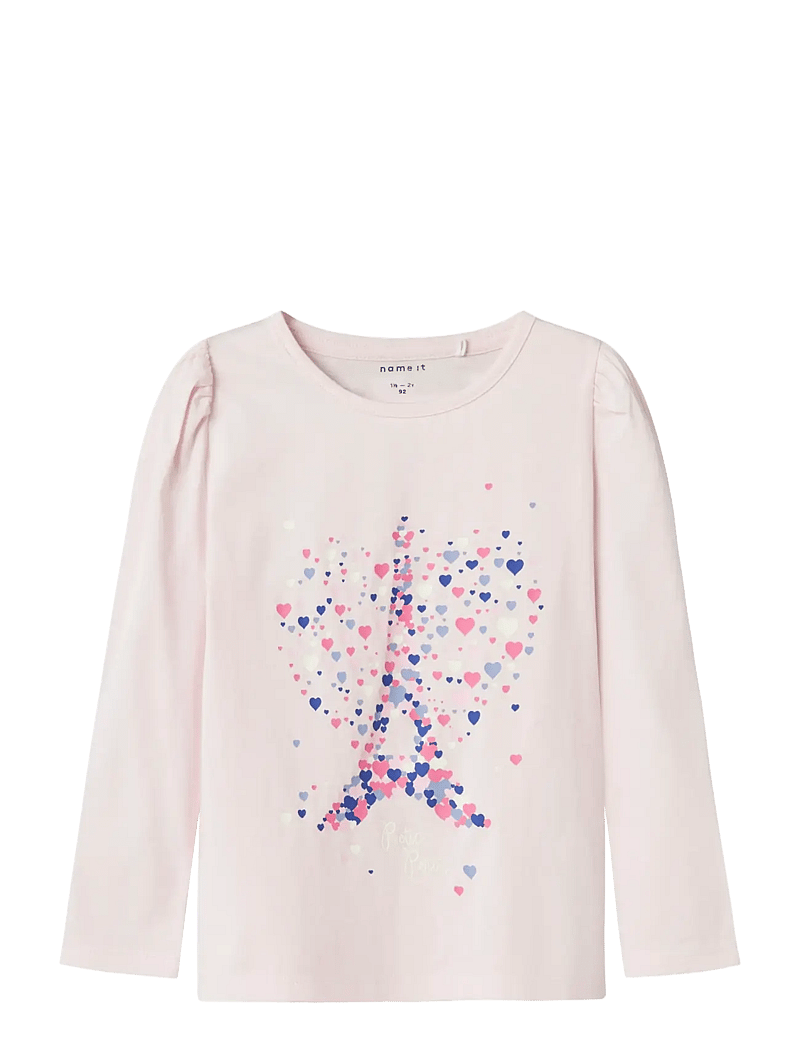 name it - NMFOLLIA LS TOP PB - pitkähihaiset t-paidat - cradle pink - 0