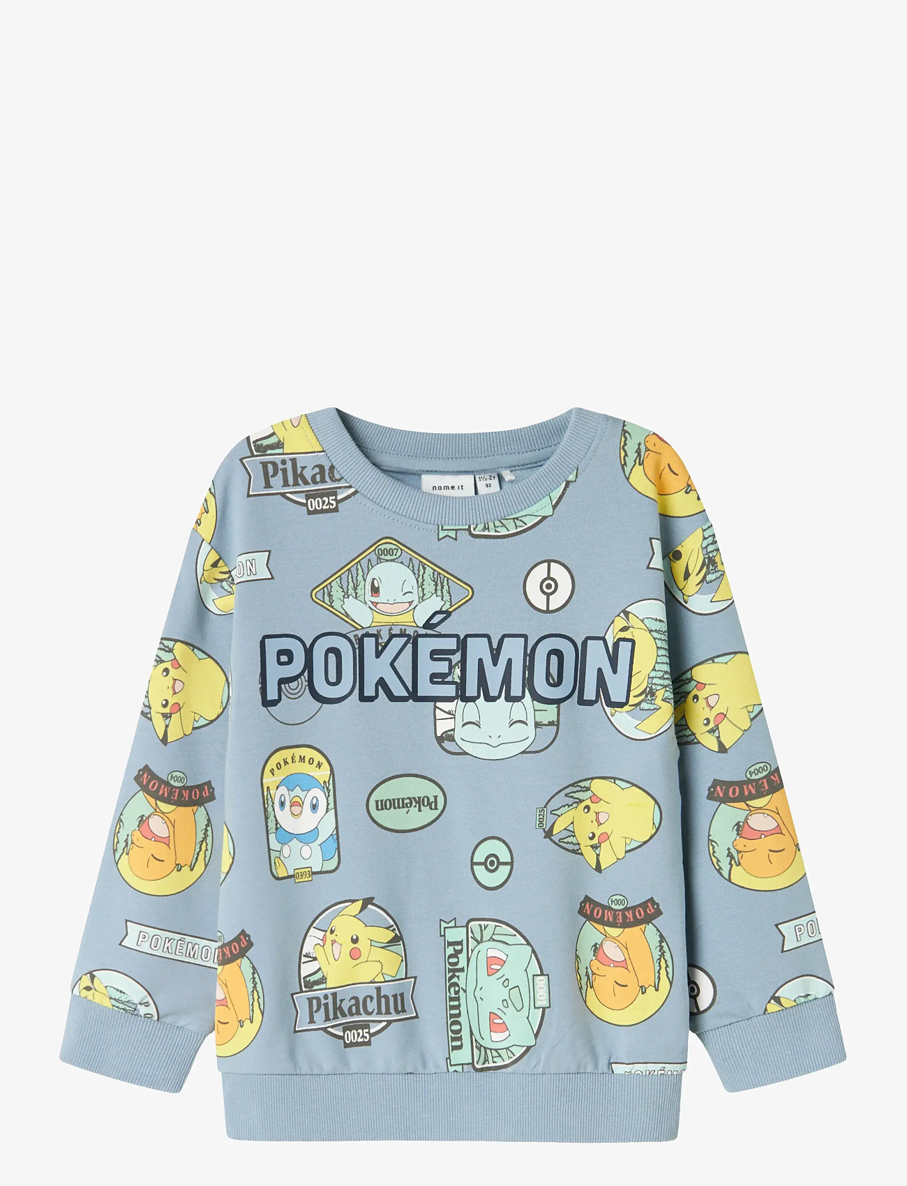 name it - NMMJAZY POKEMON NREG SWEAT UNB SKY - sweatshirts - dusty blue - 0