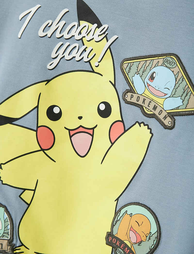 name it - NMMJUMBO POKEMON NREG LS TOP BOX SKY - pikkade varrukatega t-särgid - dusty blue - 4