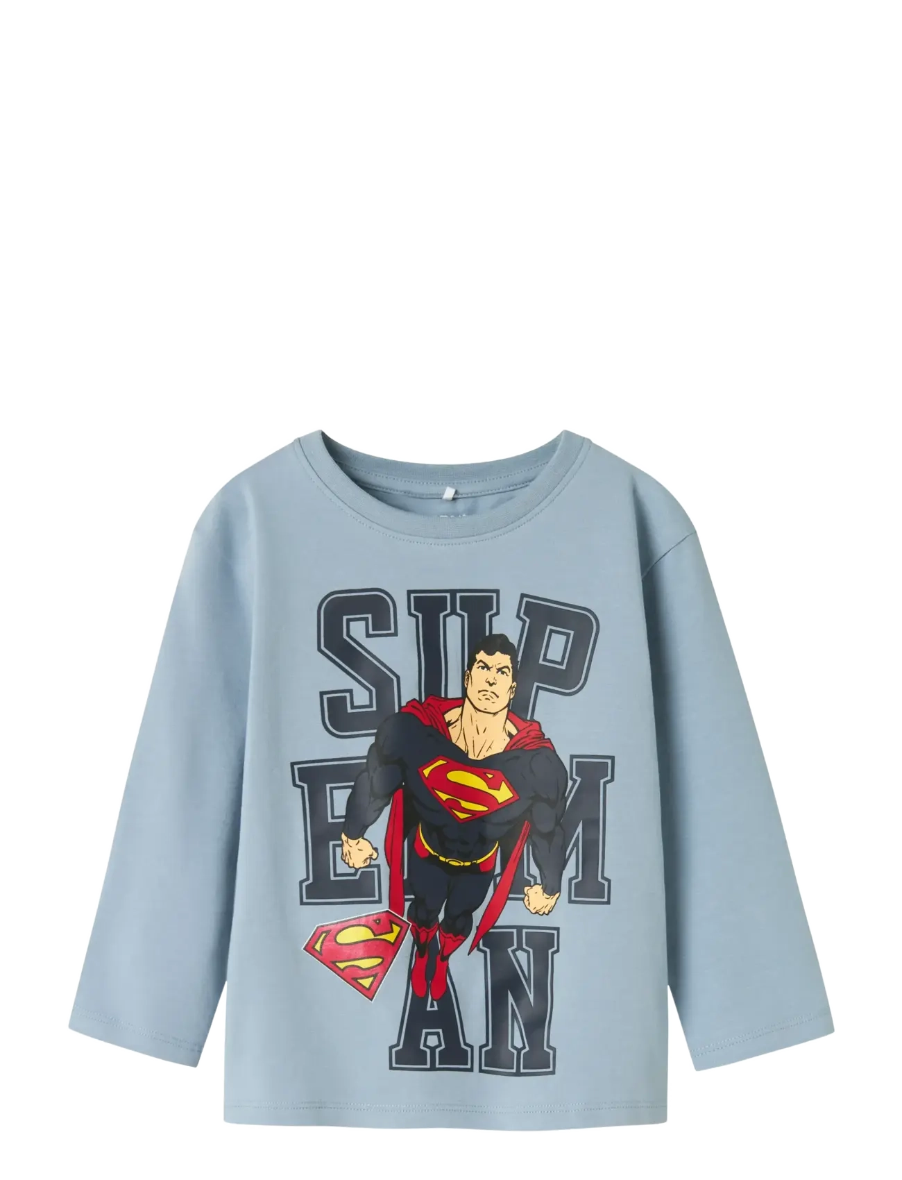 name it NMMJUNES SUPERMAN NREG LS TOP WAB - App deal - DUSTY BLUE / blue