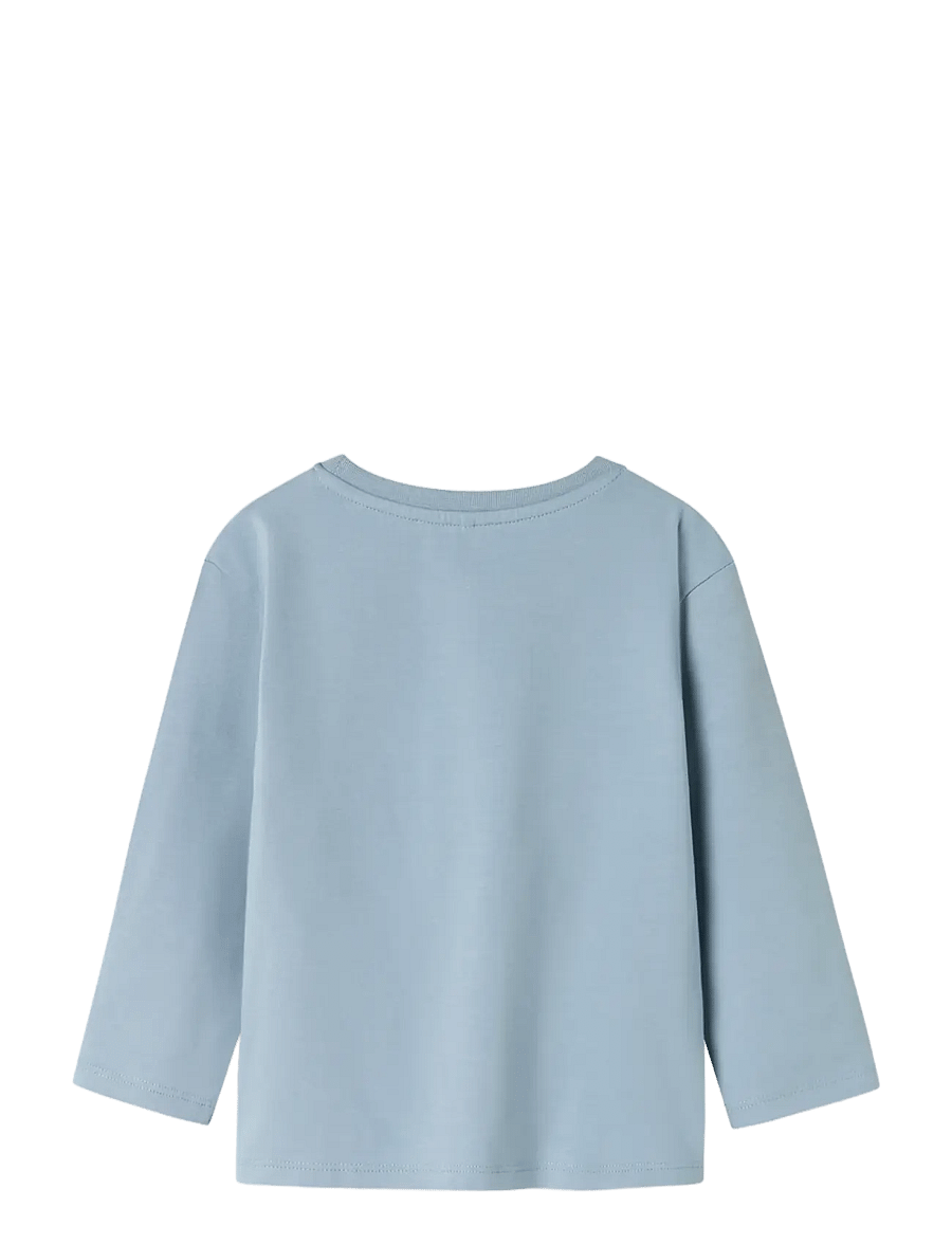 name it - NMMJUNES SUPERMAN NREG LS TOP WAB - langärmelig - dusty blue - 2