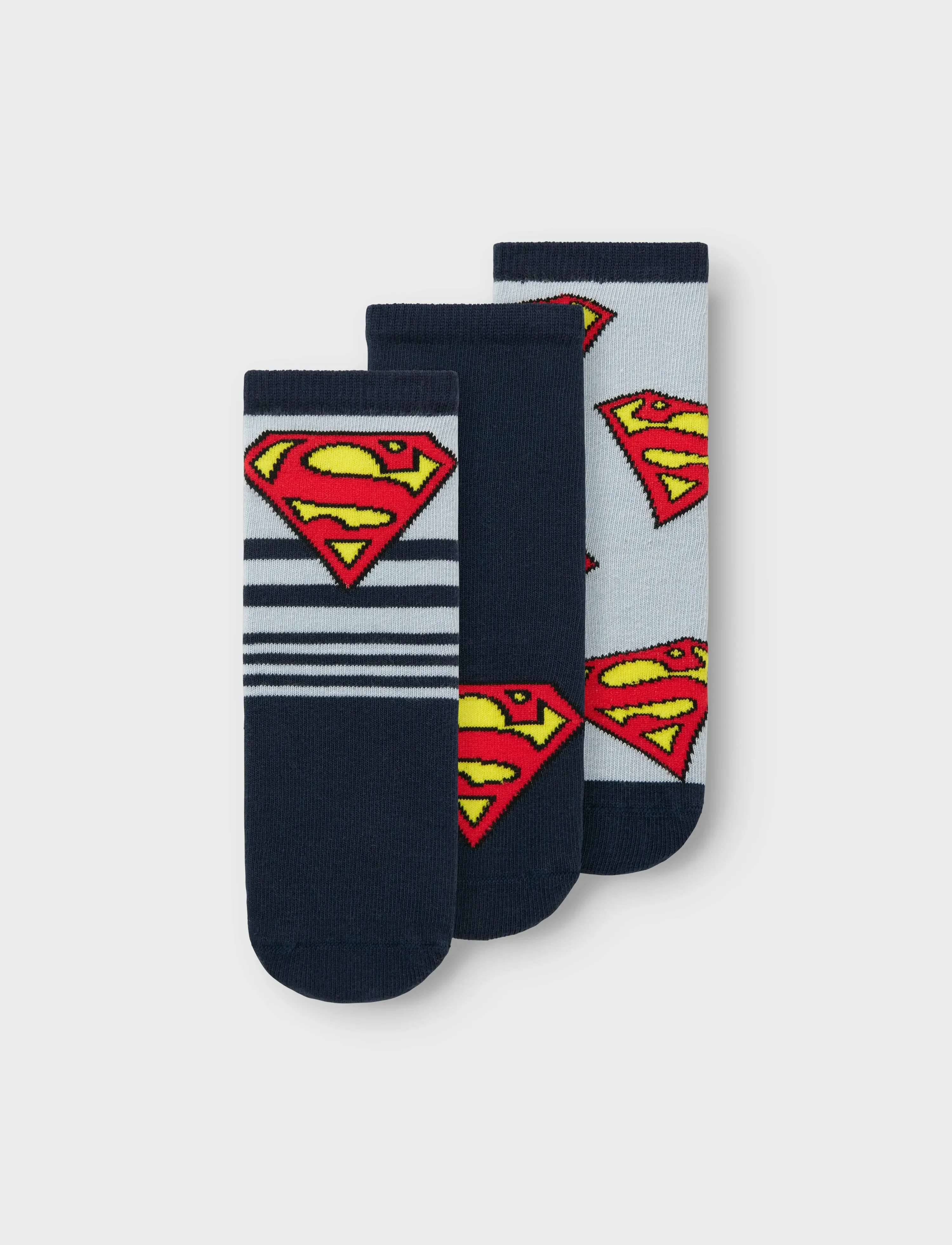 name it Nmmjasper Superman 3P Sock Wab, Børn, Superman Strømper, Multi/mønstret, Str: 22-24