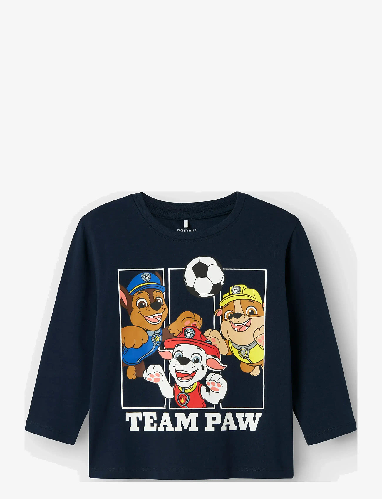 name it - NMMJOLL PAW NREG LS TOP NOOS CPLG - langærmede t-shirts - navy blazer - 1
