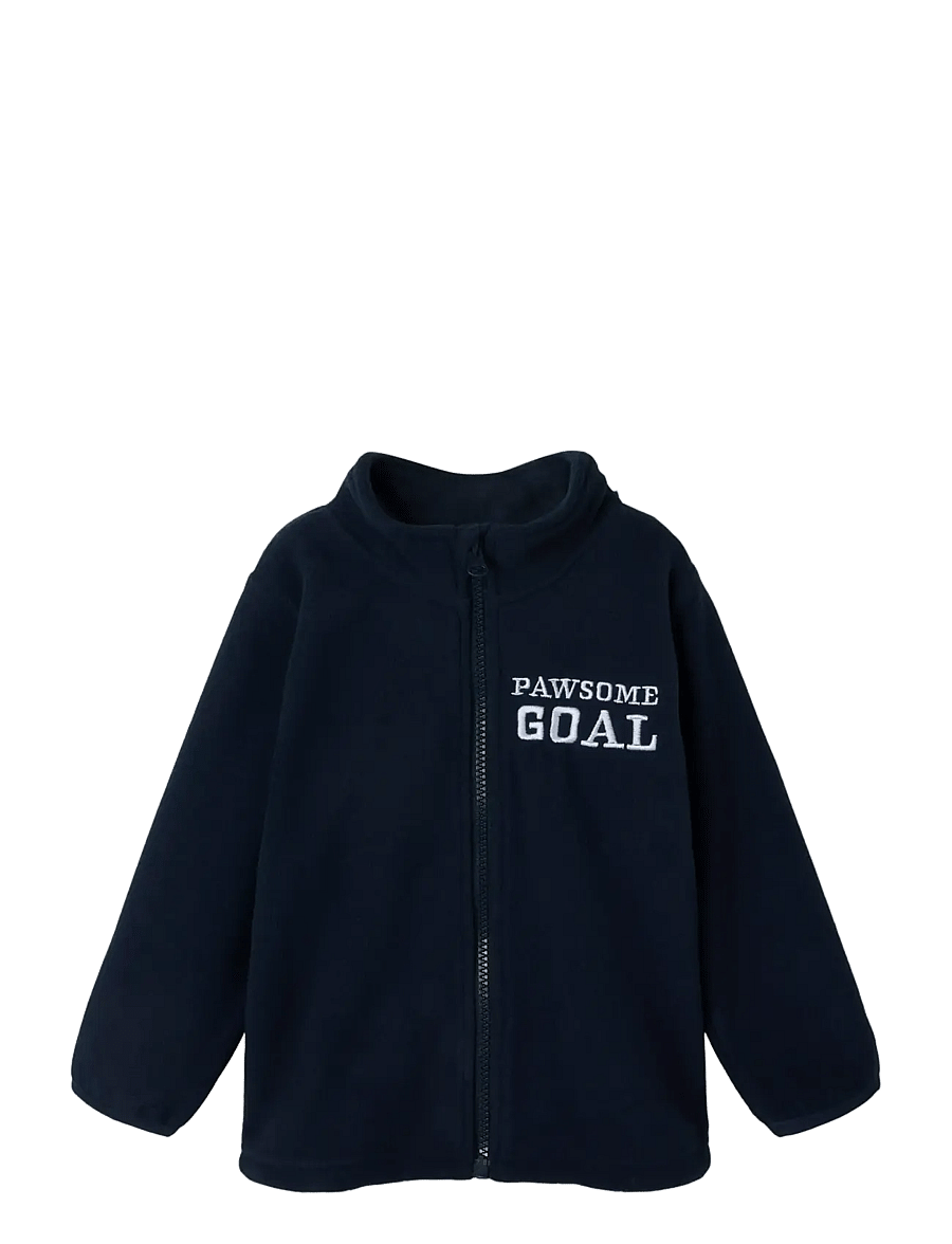 name it - NMMJOHAN PAW FLEECE W ZIP CPLG - fleecejacken - navy blazer - 2