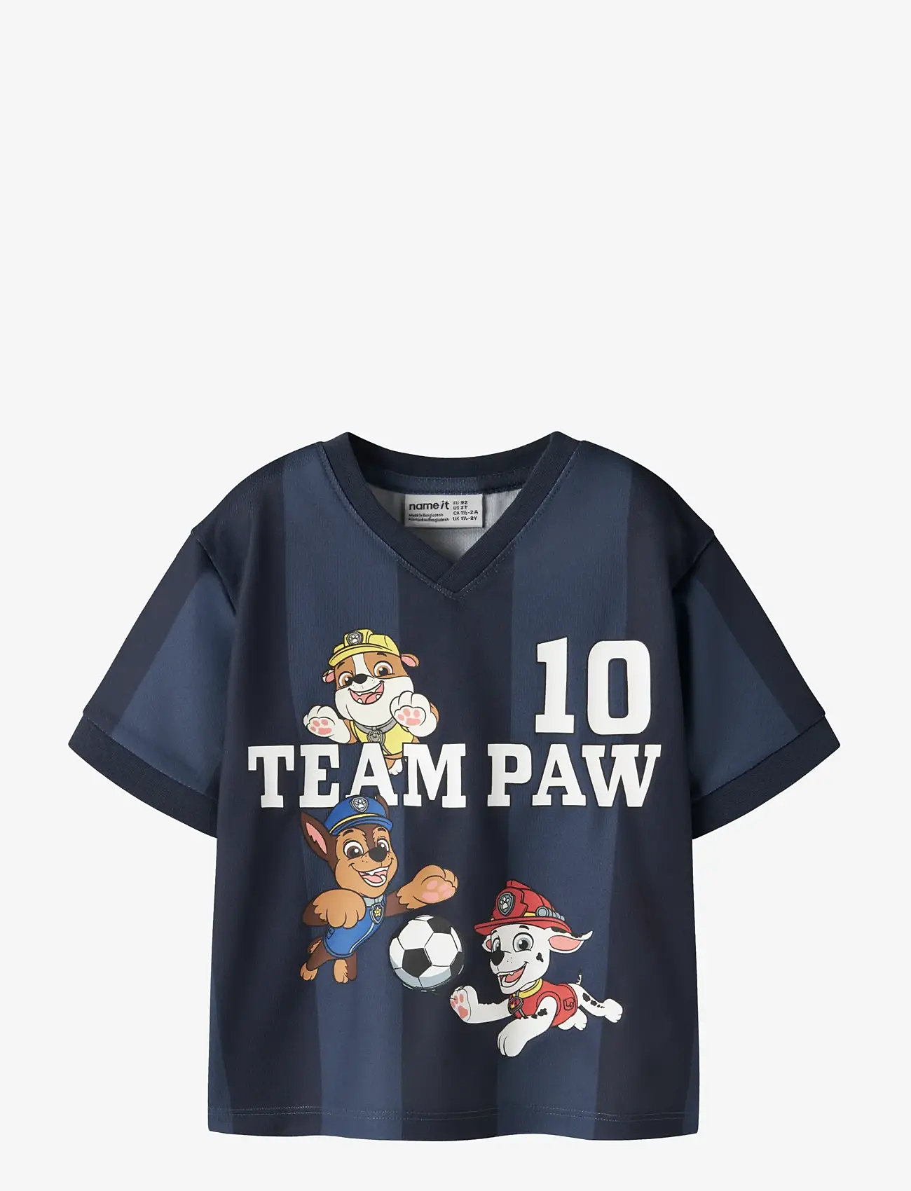 name it - NMMJAKARI PAW NREG POLY TOP CPLG - short-sleeved t-shirts - vintage indigo - 0