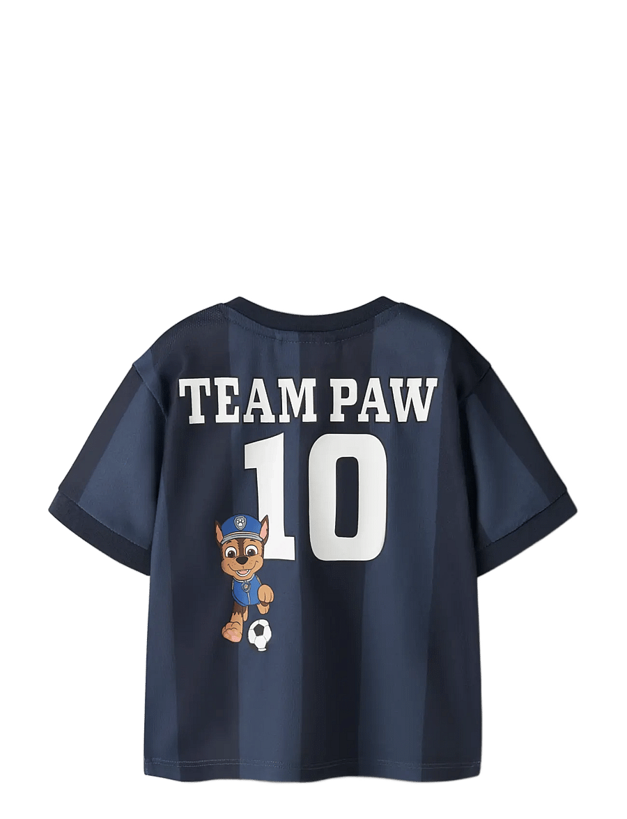 name it - NMMJAKARI PAW NREG POLY TOP CPLG - kortærmede t-shirts - vintage indigo - 1