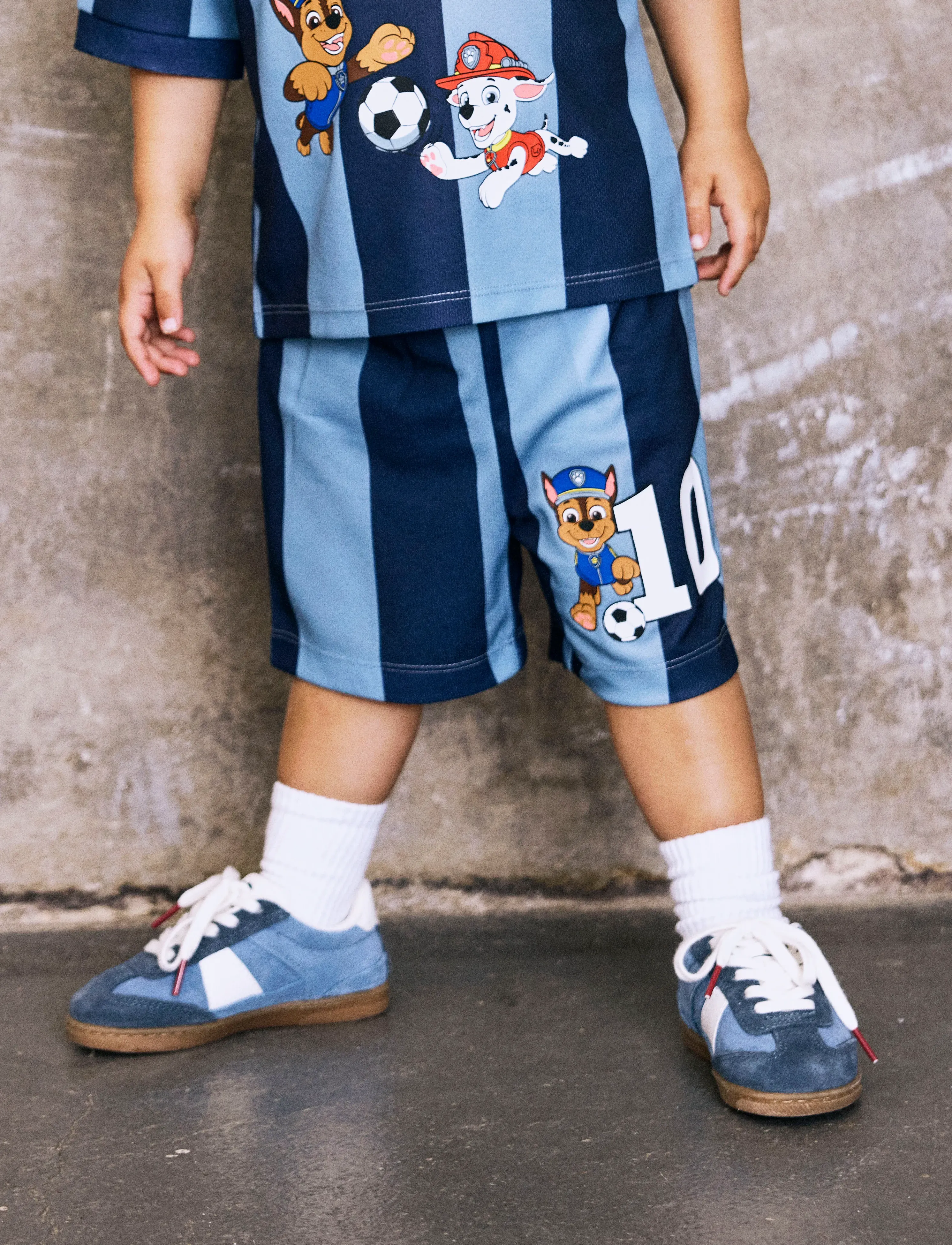 name it - NMMJAKARI PAW NREG LONG POLY SHORTS CPLG - dusty blue - 4