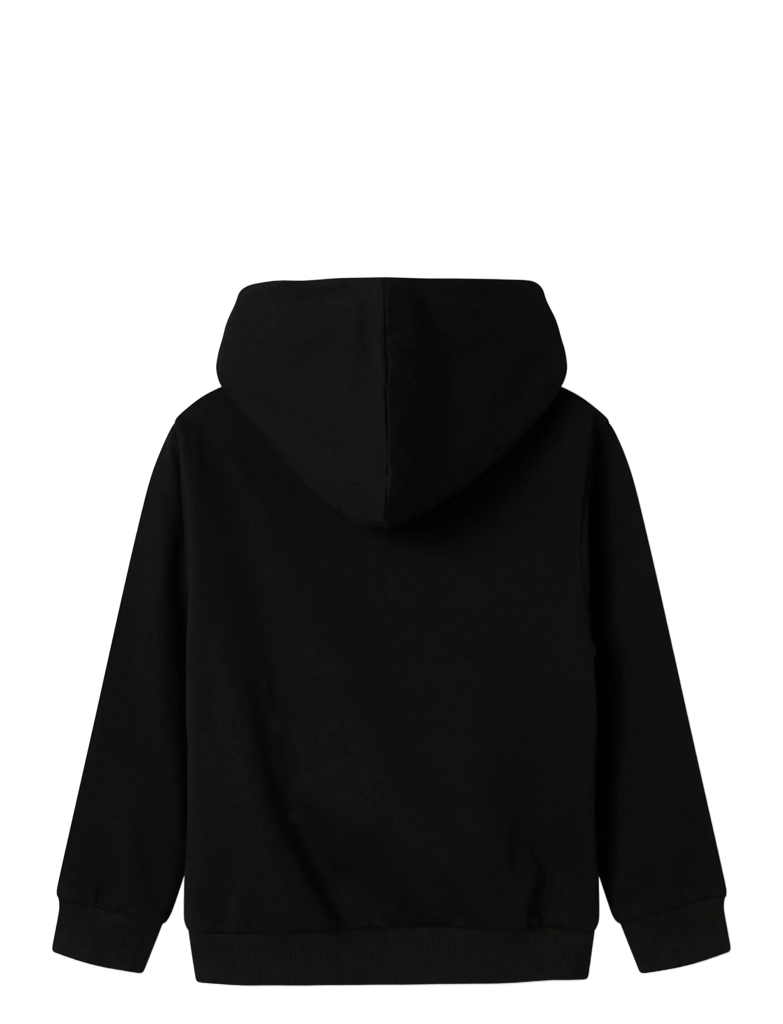 name it - NKFJIXIRI STITCH NREG SWEAT WH UNB WDI - hættetrøjer - black - 2