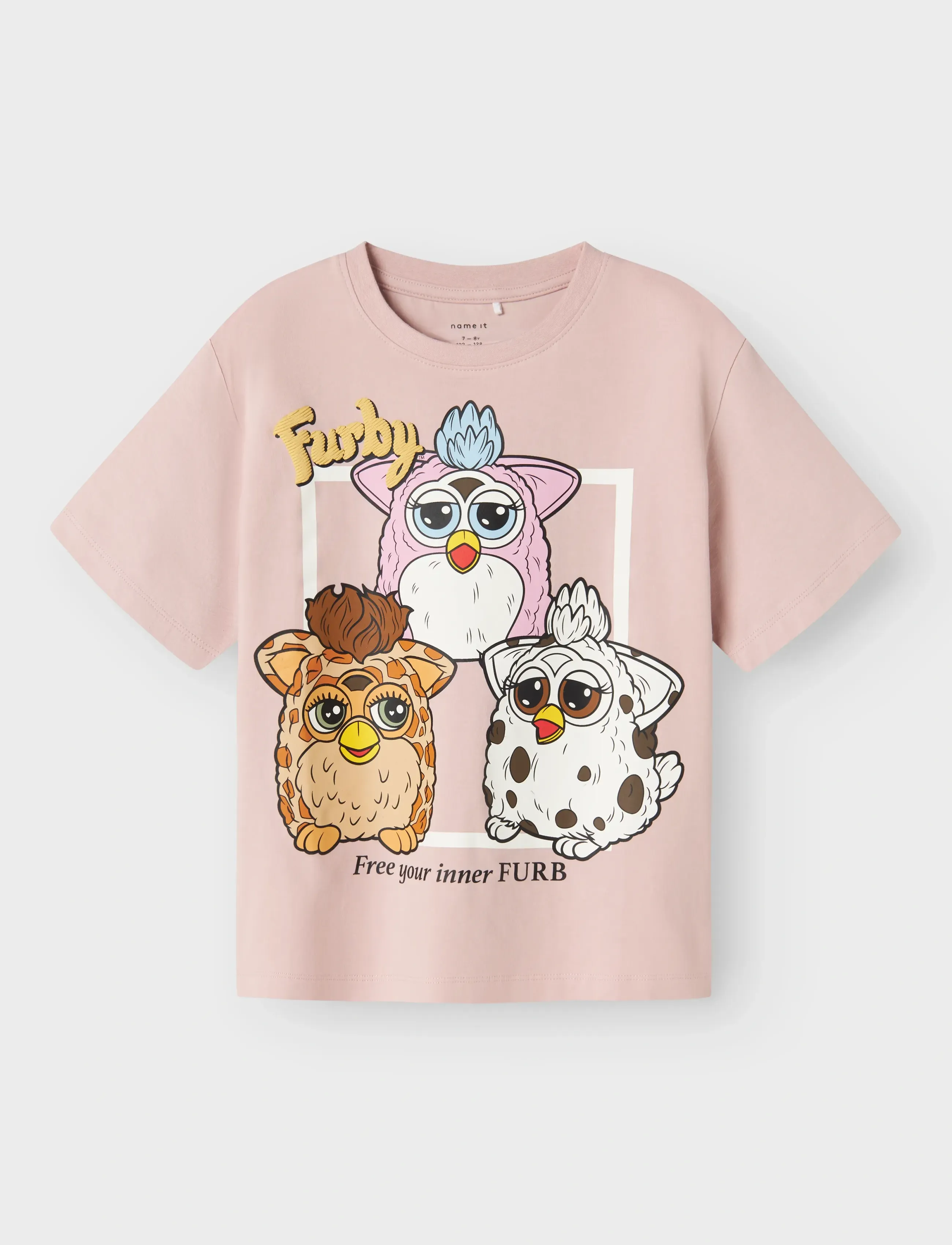 name it NKFJIXANNA FURBY SS NREG TOP BOX BFU - Alussärgid - BURNISHED LILAC / pink/rose