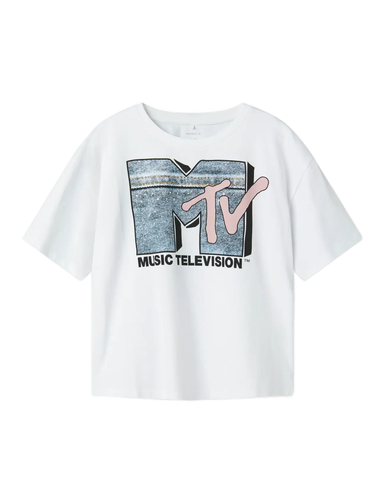 name it NKFJIBBI MTV SS RLX TOP BOX CPLG - Riided - BRIGHT WHITE / white