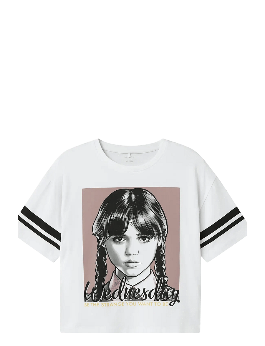 name it - NKFJIXINA WED SS RLX TOP BOX NOOS SKY - kortærmede t-shirts - bright white - 1