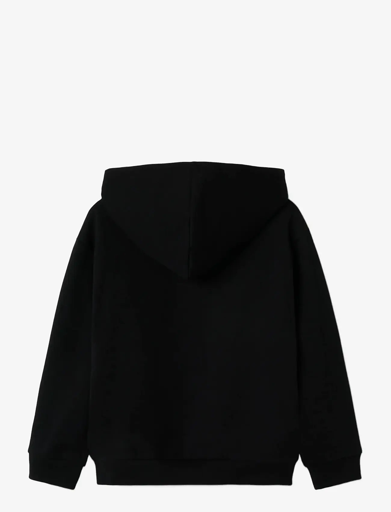 name it - NKFJIXINNI WED RLX SWEAT WH BRU NOOS SKY - bluzy z kapturem - black - 1